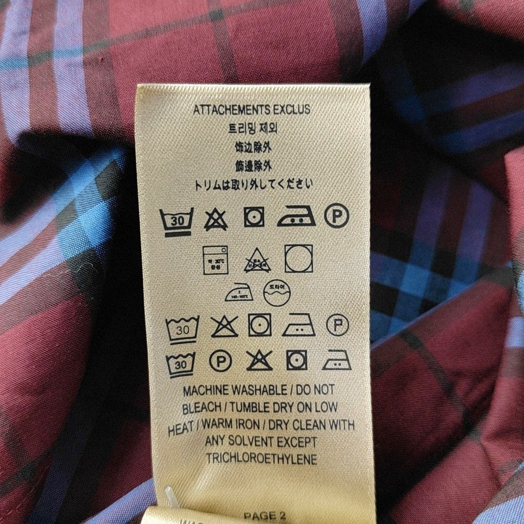 Burberry Burberry Check Cotton Long Sleeve Shirt XXL Size US XXL / EU 58 / 5 - 4 Thumbnail