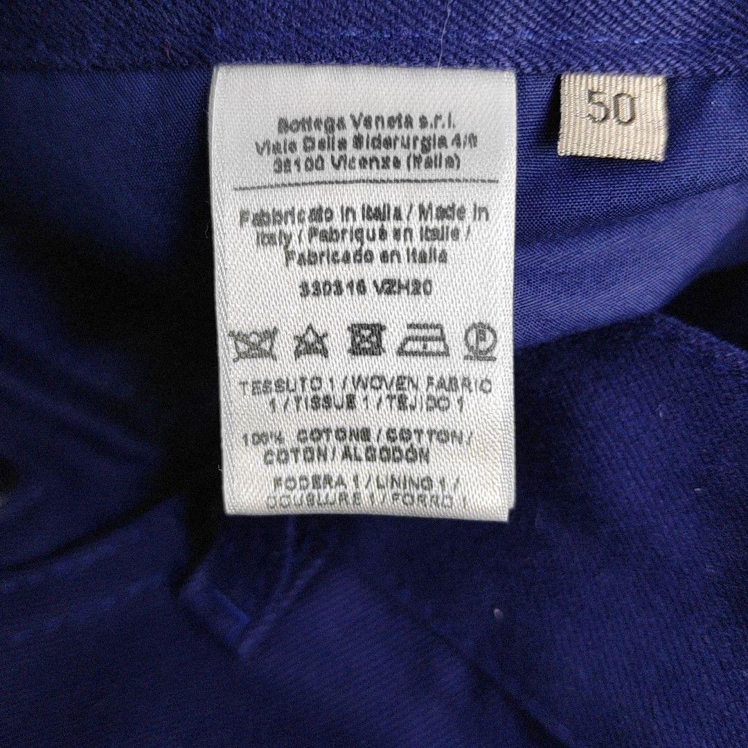 Bottega Veneta Bottega Veneta Blue Cotton Casual Pants Size 34 Size US 34 / EU 50 - 4 Thumbnail