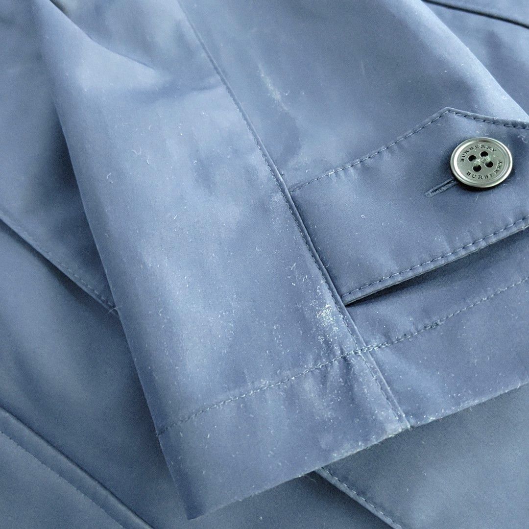 Burberry Burberry Blue Polyester Trench Coat 48 Size US M / EU 48-50 / 2 - 9 Thumbnail