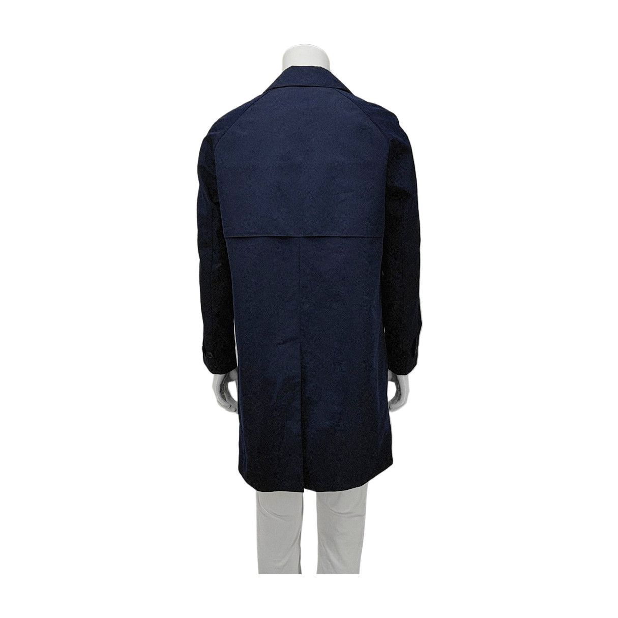 Burberry Burberry Blue Polyester Trench Coat 48 Size US M / EU 48-50 / 2 - 2 Thumbnail