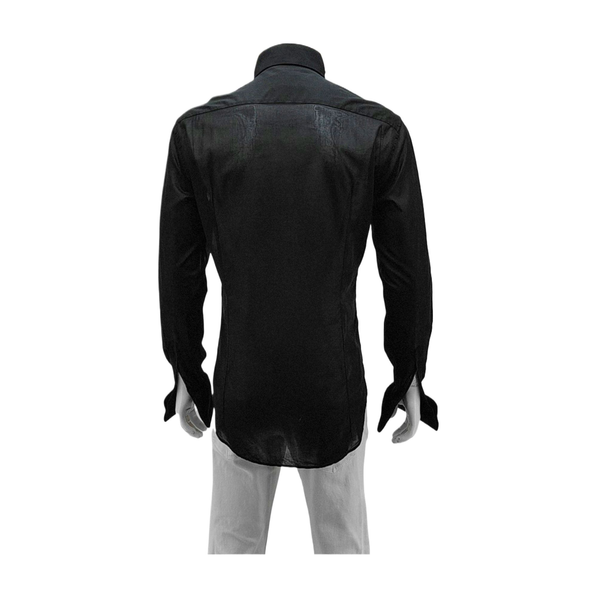 Giorgio Armani Giorgio Armani Bib Front Long Sleeve Shirt 15.5 / 39 Size US M / EU 48-50 / 2 - 2 Thumbnail
