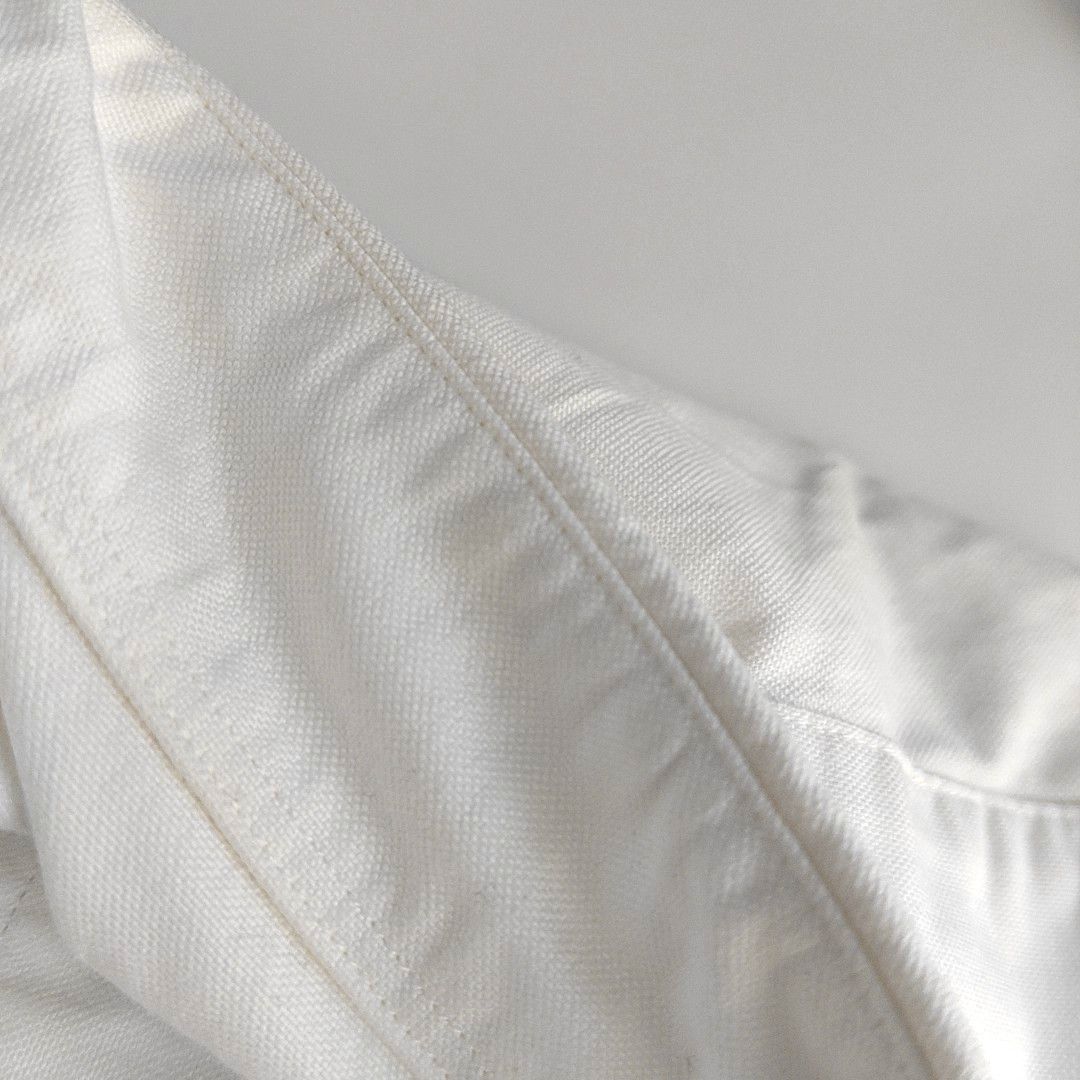 Thom Browne Thom Browne White Cotton Button Down Shirt Size 2 Size US M / EU 48-50 / 2 - 5 Thumbnail
