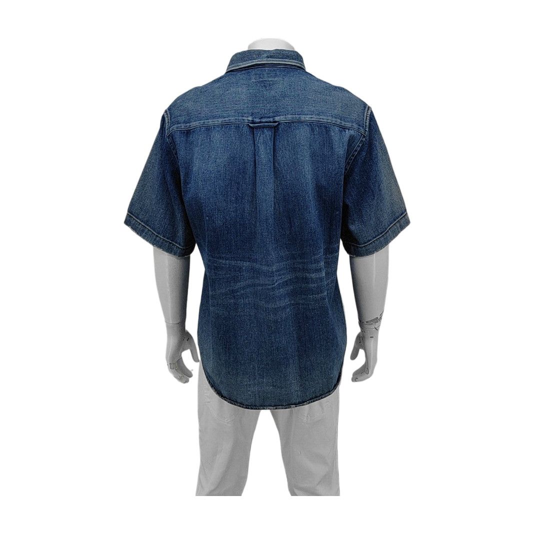 Balenciaga Balenciaga Denim Short Sleeve Shirt Size M Size US M / EU 48-50 / 2 - 2 Thumbnail