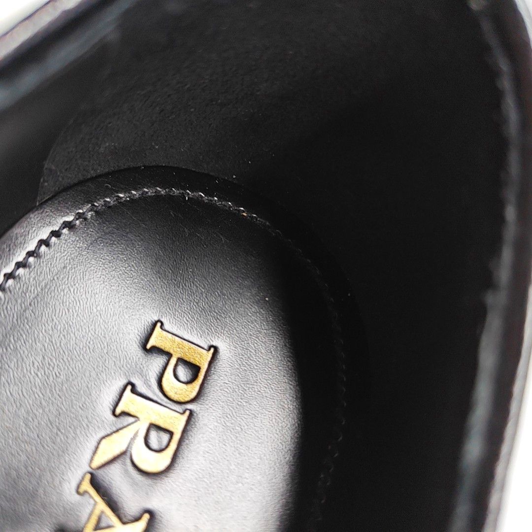 Prada Prada Black Leather Derby Shoes EU 39 Size US 6 / EU 39 - 7 Thumbnail