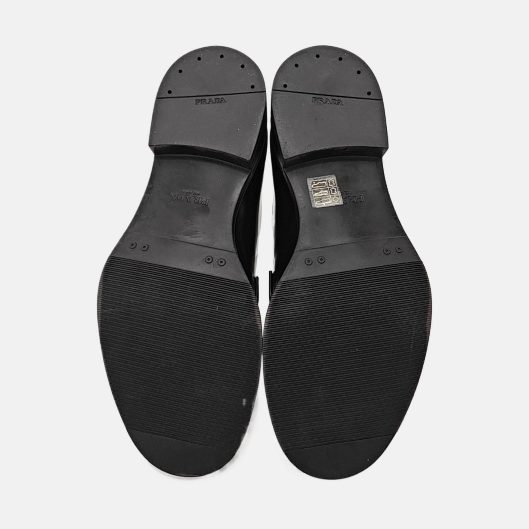 Prada Prada Black Leather Derby Shoes EU 39 Size US 6 / EU 39 - 5 Thumbnail