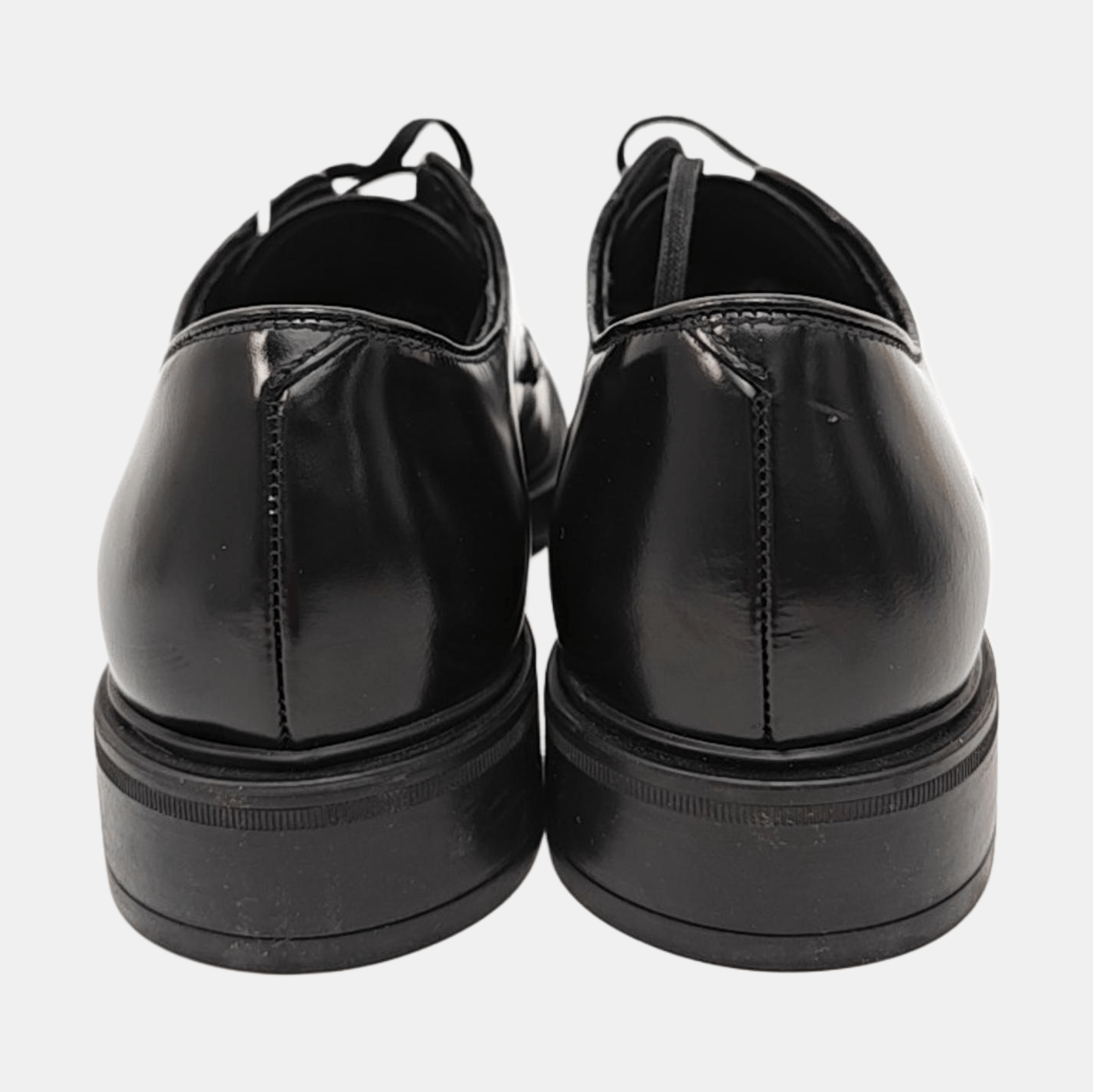 Prada Prada Black Leather Derby Shoes EU 39 Size US 6 / EU 39 - 4 Thumbnail