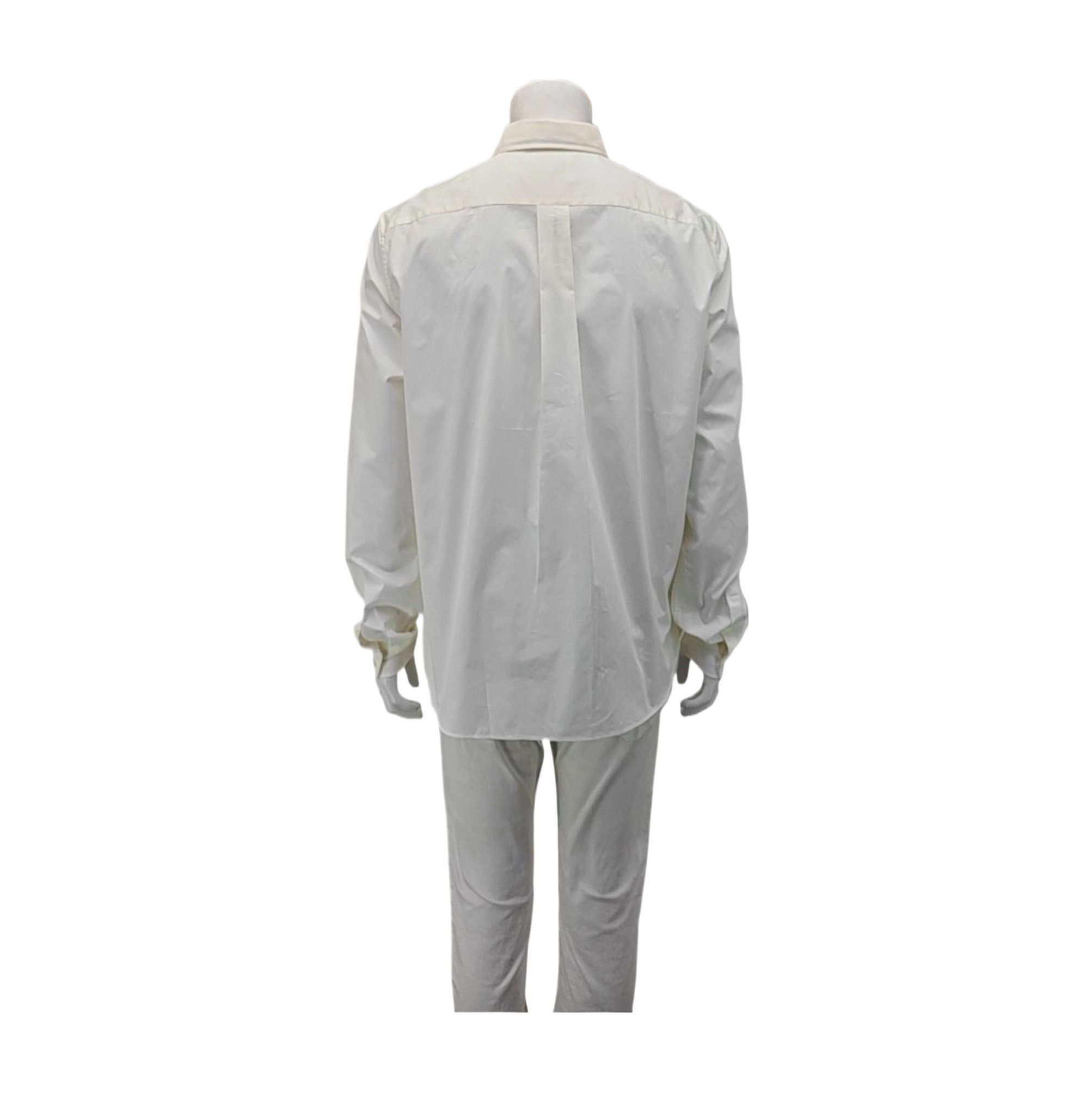 Miu Miu Miu Miu White Cotton Long Sleeve Shirt Size 43 Size US L / EU 52-54 / 3 - 2 Thumbnail