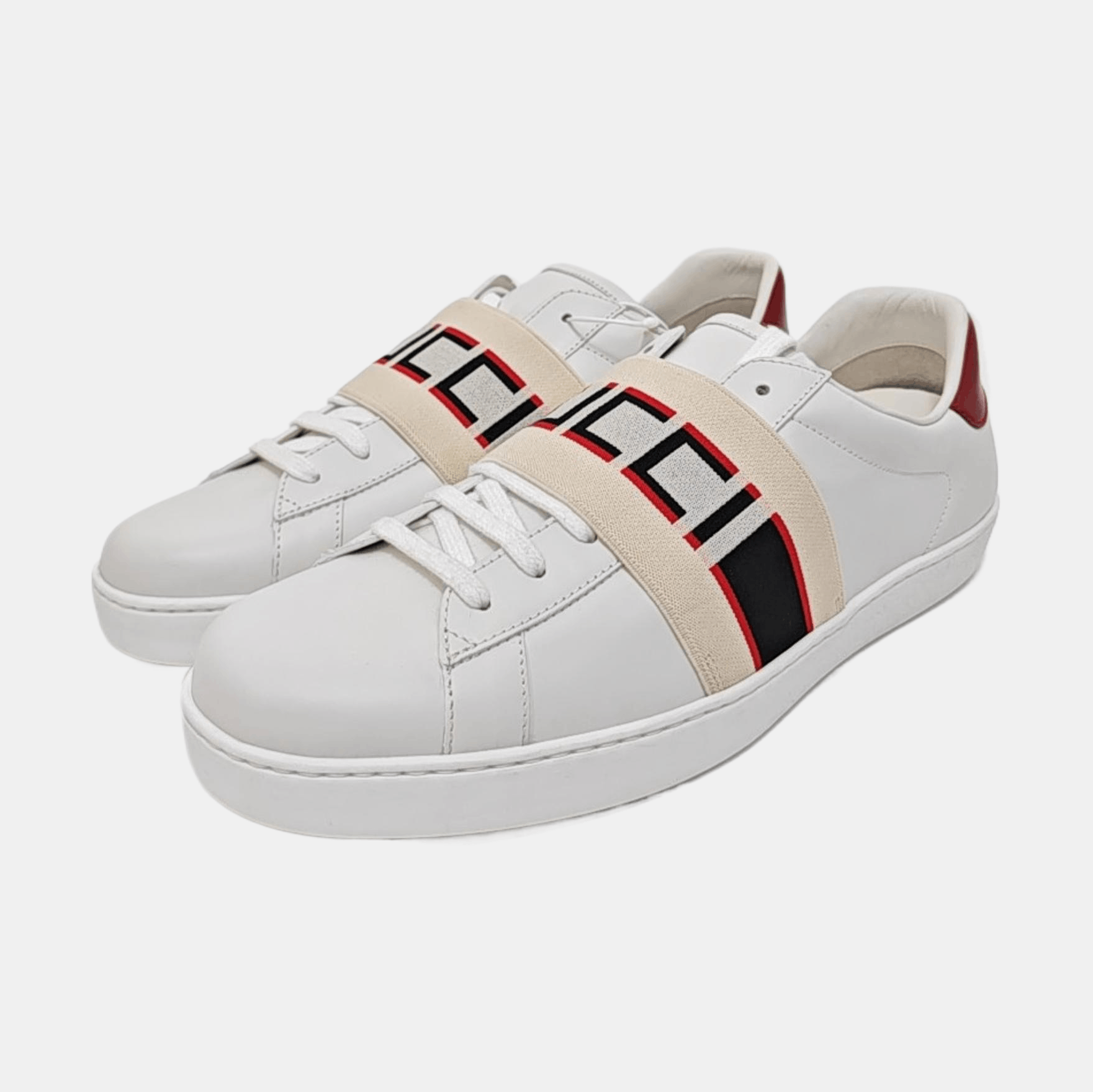 Gucci Gucci Logo Elastic Band Ace Sneakers 43 Size US 10 / EU 43 - 2 Thumbnail