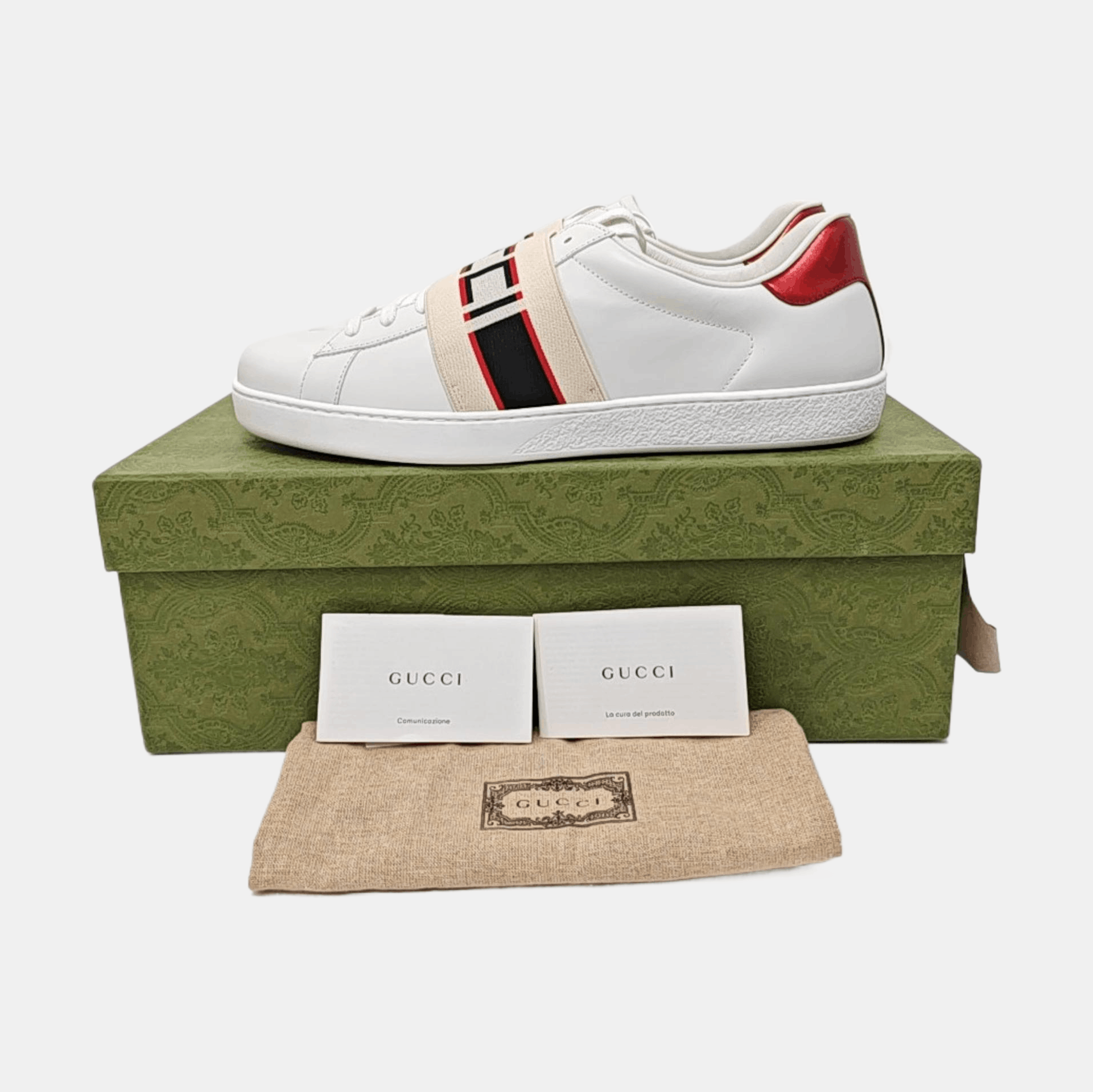 Gucci Gucci Logo Elastic Band Ace Sneakers 43 Size US 10 / EU 43 - 6 Thumbnail