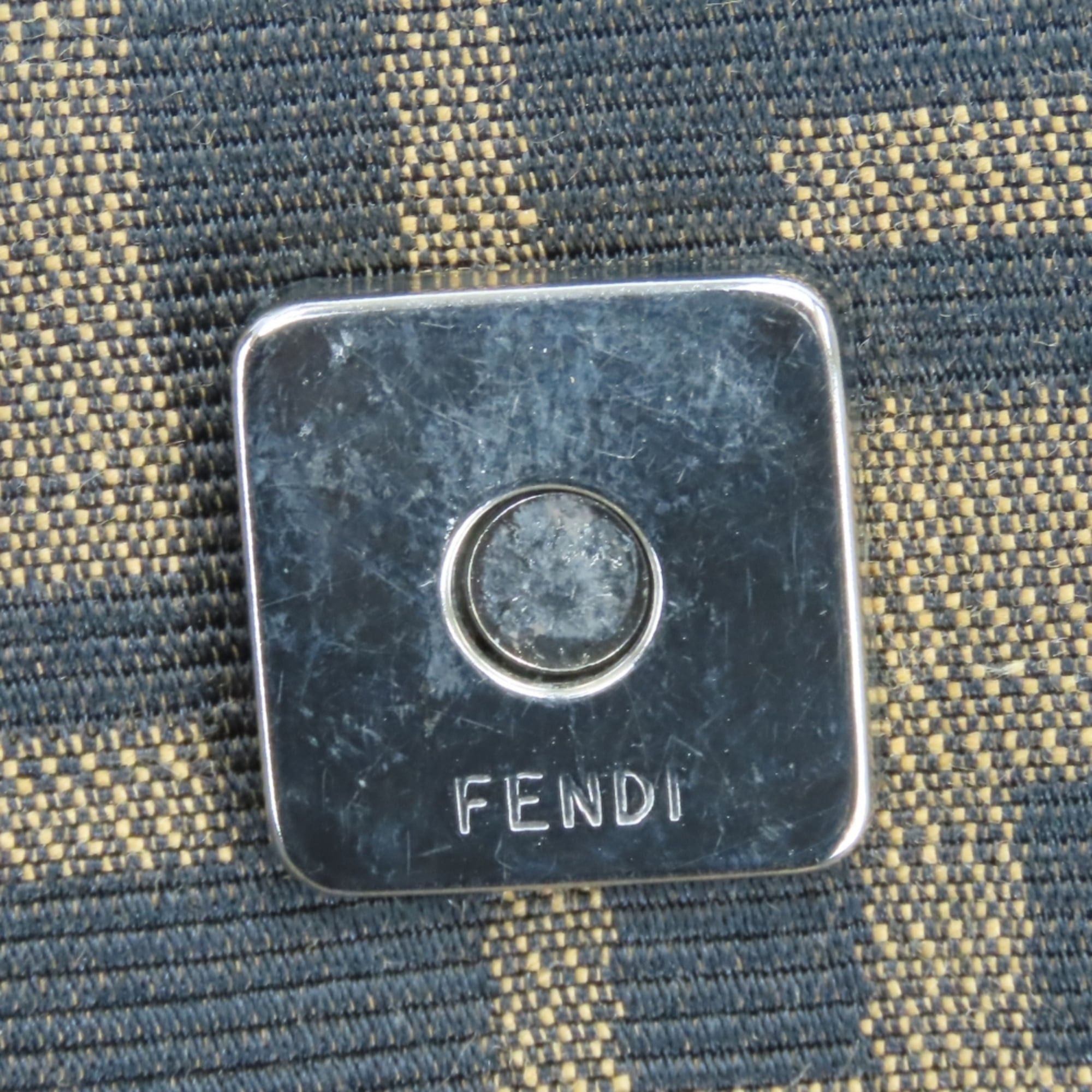 Fendi Fendi Mamma Bucket Handbag 26424 Canvas Leather Brown Black Zucca Pattern Women's FENDI Size ONE SIZE - 20 Thumbnail