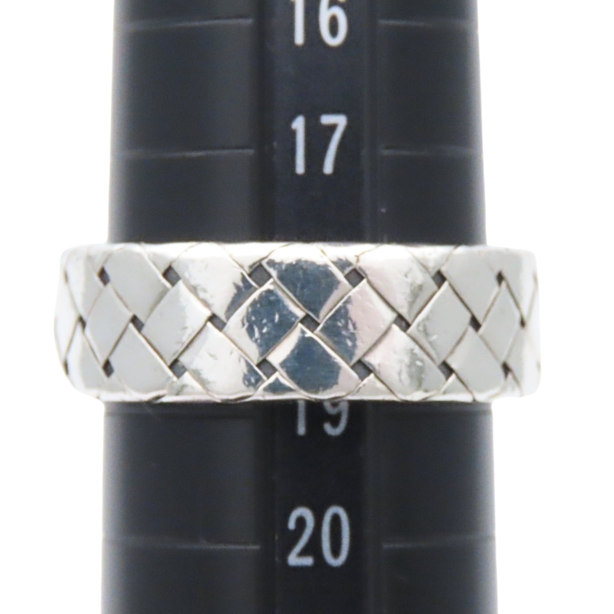 Bottega Veneta Bottega Veneta ring, Intrecciato design, SV925, approximately 10.0g, men's. Size ONE SIZE - 7 Thumbnail