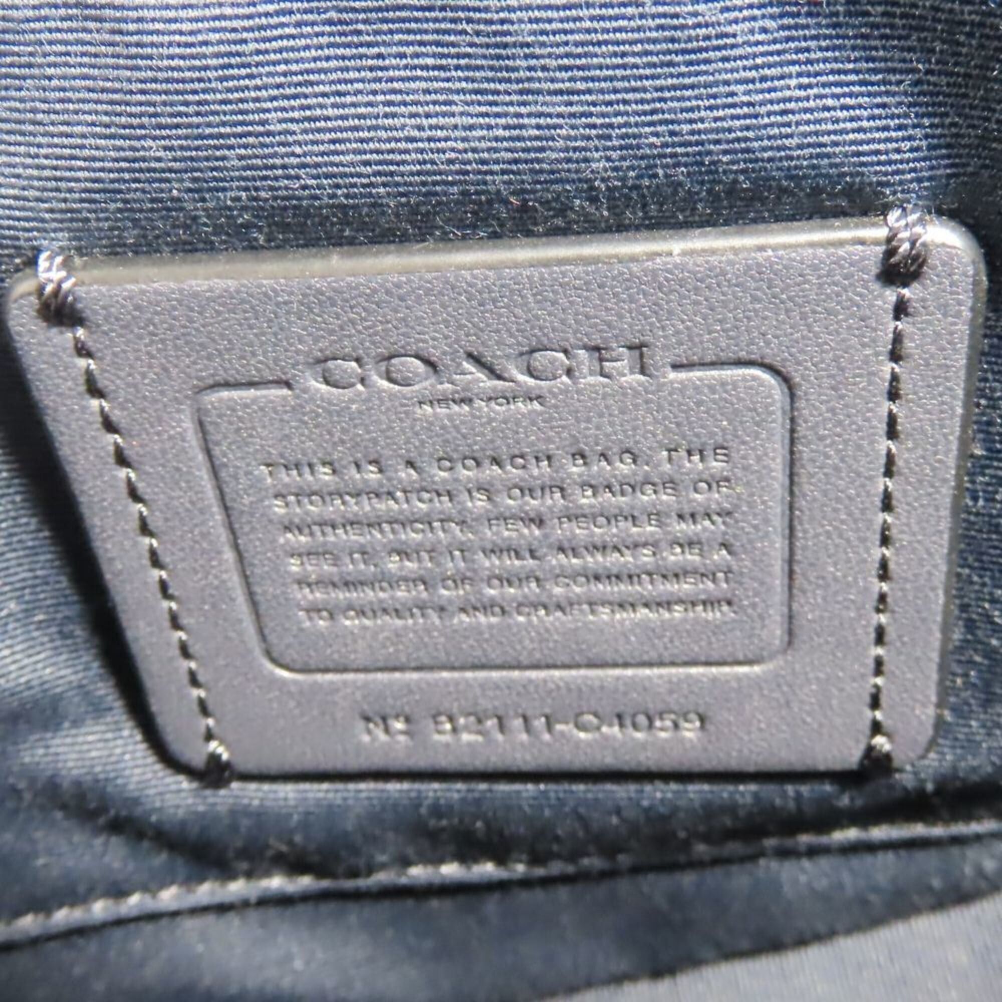 Coach Coach Shoulder Bag Horse & Carriage C4059 Navy Blue Compact Women's COACH Size ONE SIZE - 17 Thumbnail