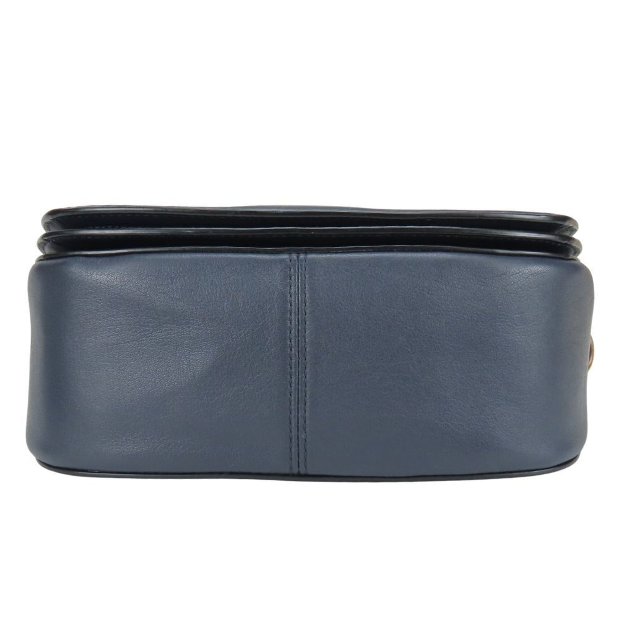 Coach Coach Shoulder Bag Horse & Carriage C4059 Navy Blue Compact Women's COACH Size ONE SIZE - 5 Thumbnail