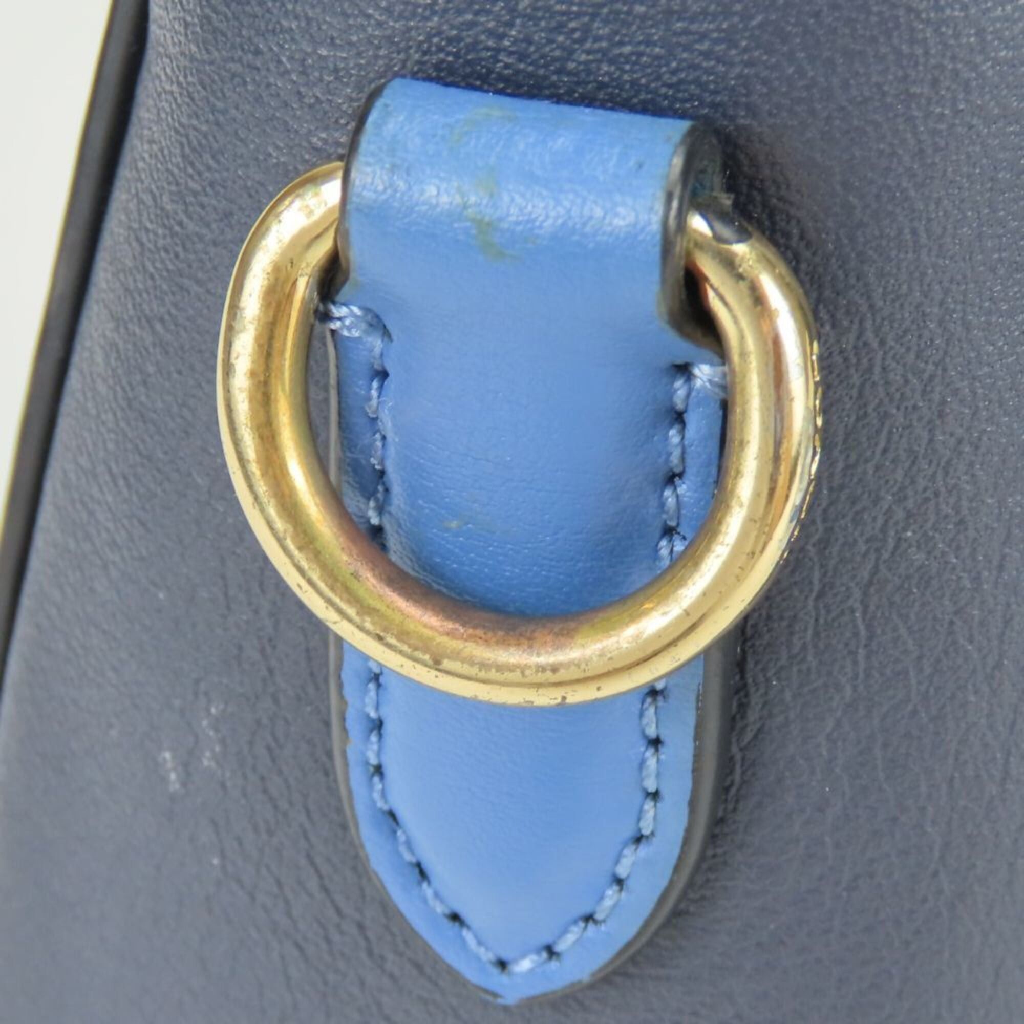 Coach Coach Shoulder Bag Horse & Carriage C4059 Navy Blue Compact Women's COACH Size ONE SIZE - 10 Thumbnail