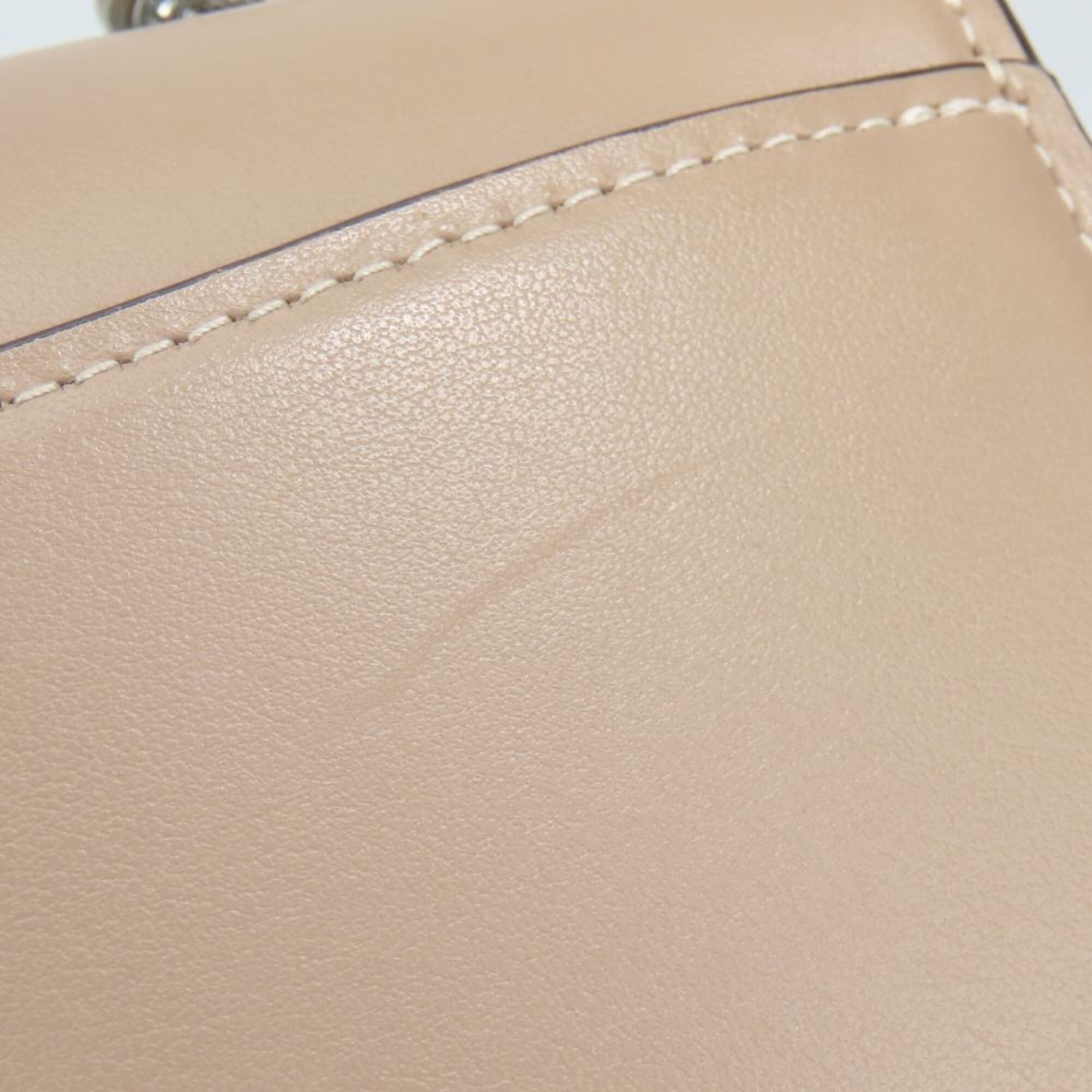 Coach Coach Shoulder Bag CP008 Leather Beige Hardware Chain Women's COACH Size ONE SIZE - 8 Thumbnail