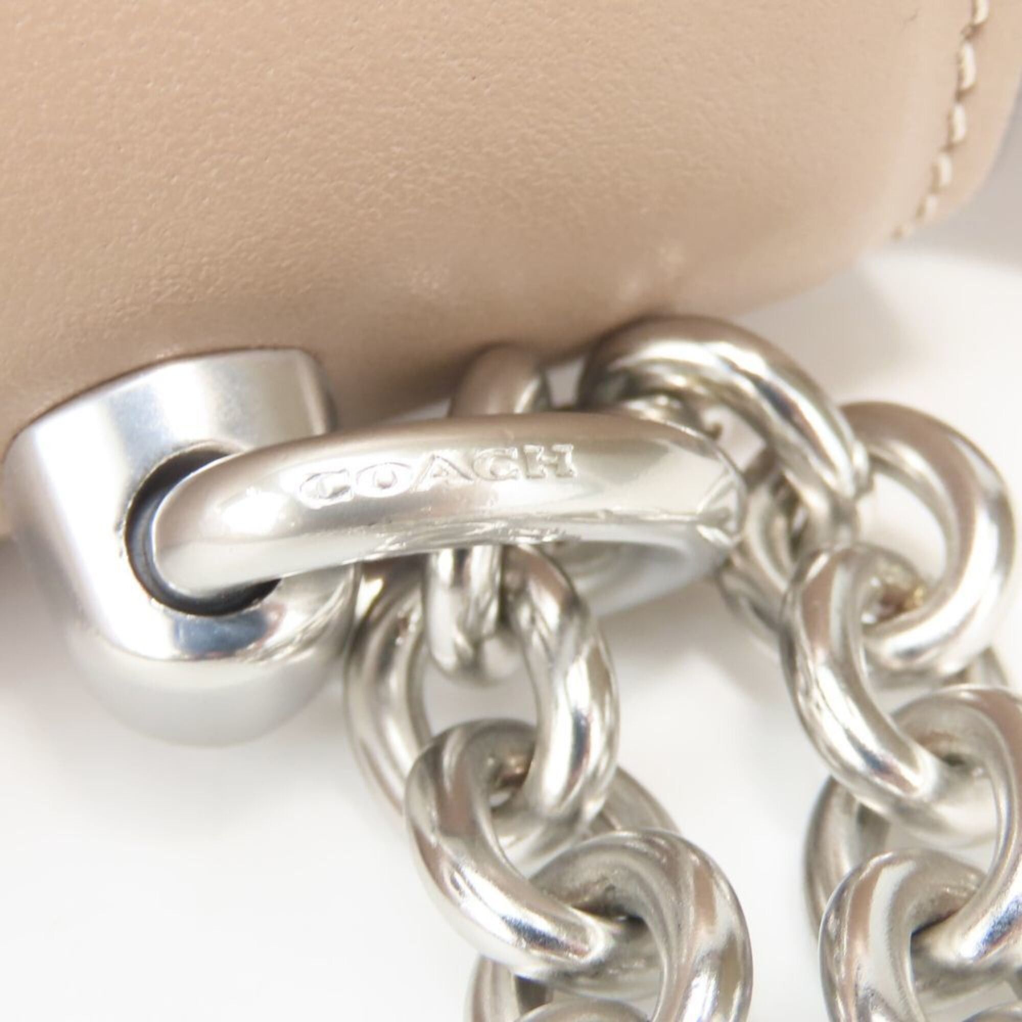 Coach Coach Shoulder Bag CP008 Leather Beige Hardware Chain Women's COACH Size ONE SIZE - 11 Thumbnail