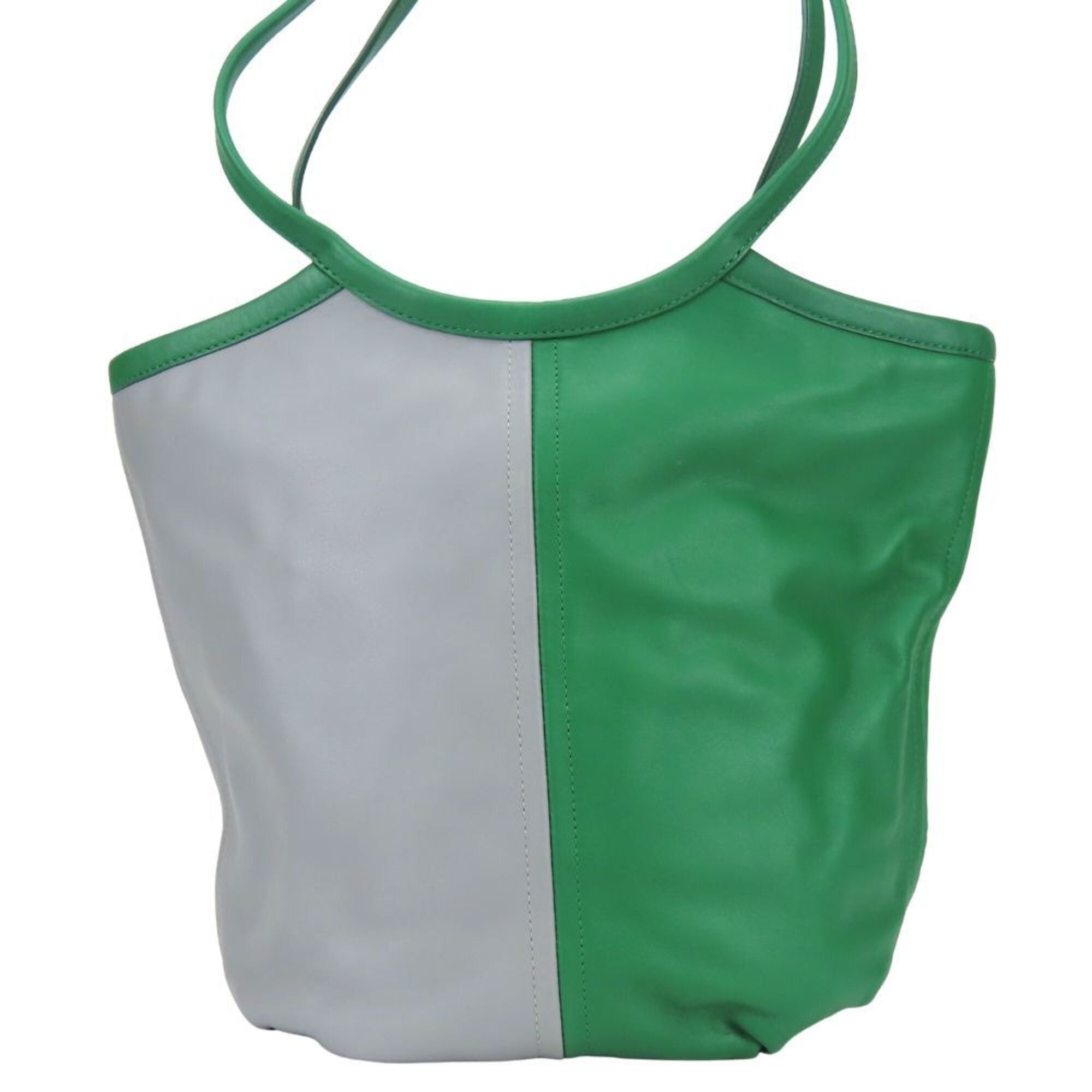 Coach Coach Tote Bag, Bicolor, C2594, Leather, Green/Gray, Women's, COACH Size ONE SIZE - 4 Thumbnail