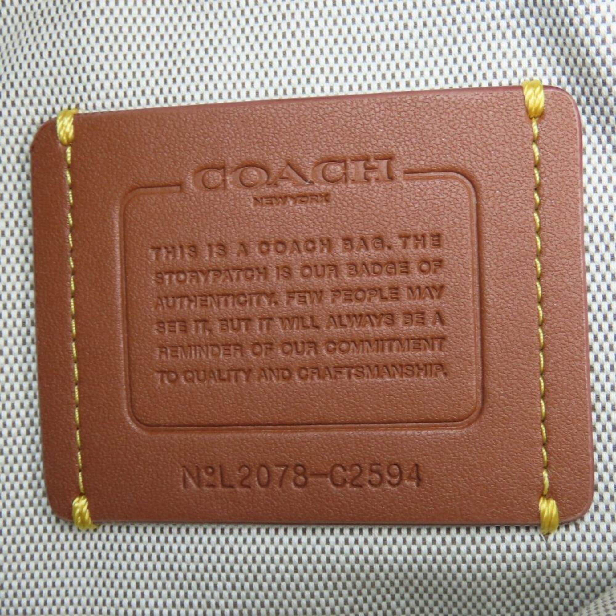 Coach Coach Tote Bag, Bicolor, C2594, Leather, Green/Gray, Women's, COACH Size ONE SIZE - 17 Thumbnail
