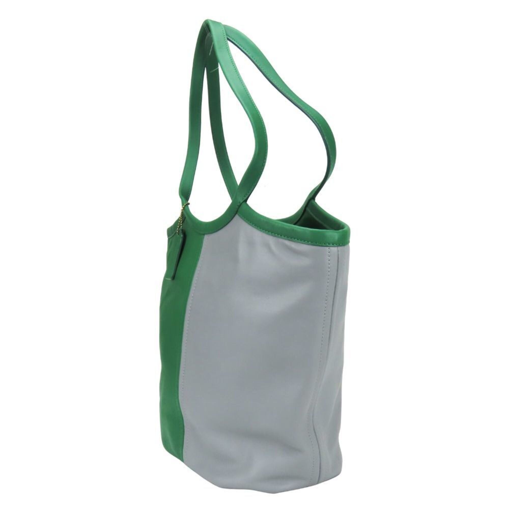 Coach Coach Tote Bag, Bicolor, C2594, Leather, Green/Gray, Women's, COACH Size ONE SIZE - 3 Thumbnail