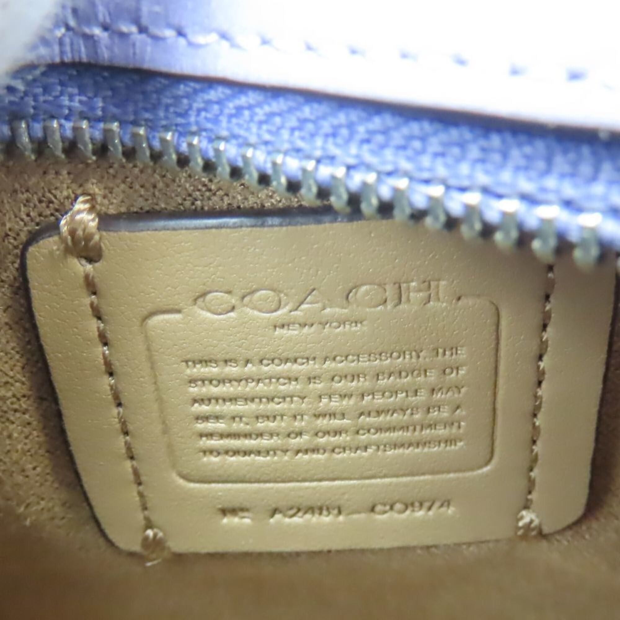 Coach Coach Mini Handbag CO974 Leather Purple 2-Way Shoulder Compact Women's COACH Size ONE SIZE - 16 Thumbnail