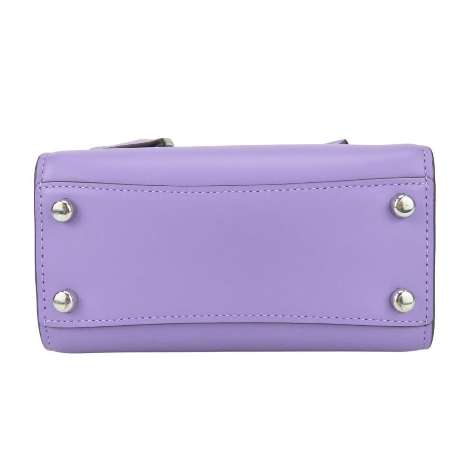 Coach Coach Mini Handbag CO974 Leather Purple 2-Way Shoulder Compact Women's COACH Size ONE SIZE - 5 Thumbnail