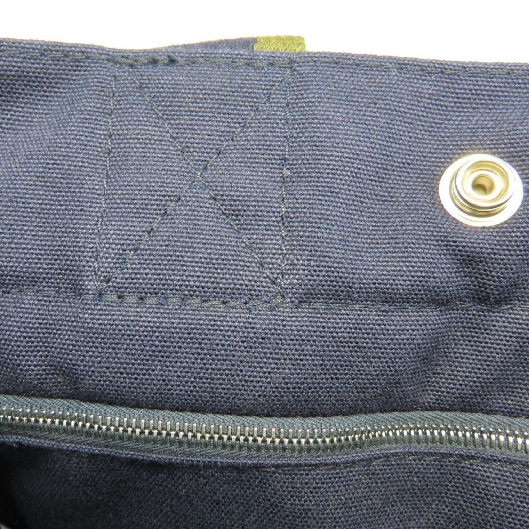 Hermes Hermes Fourre-Tout PM Canvas Tote Bag, Navy Olive, Women's Size ONE SIZE - 19 Thumbnail