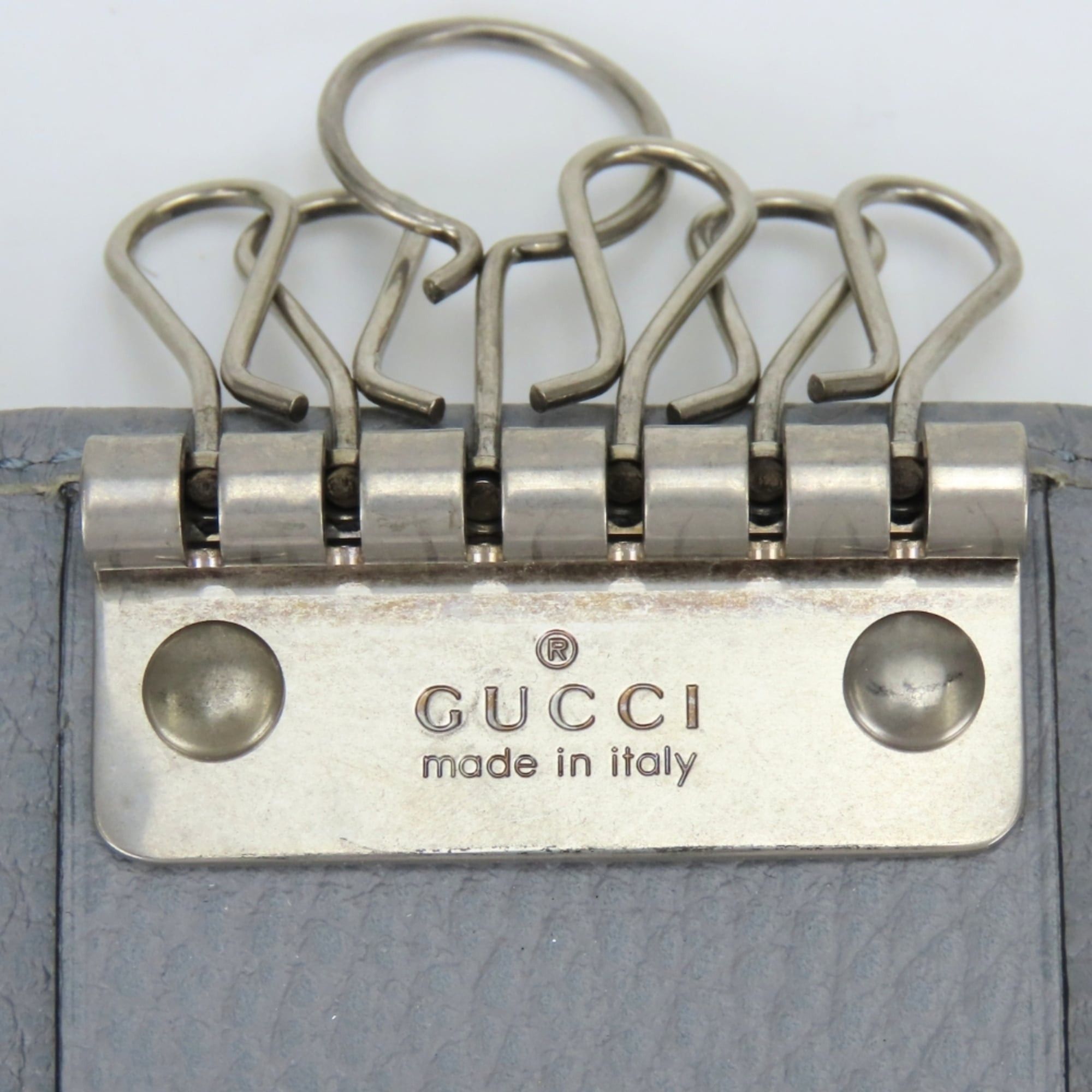 Gucci Gucci GG Marmont Key Case 456118 Leather Gray 6-Key Holder for Women GUCCI Size ONE SIZE - 22 Thumbnail