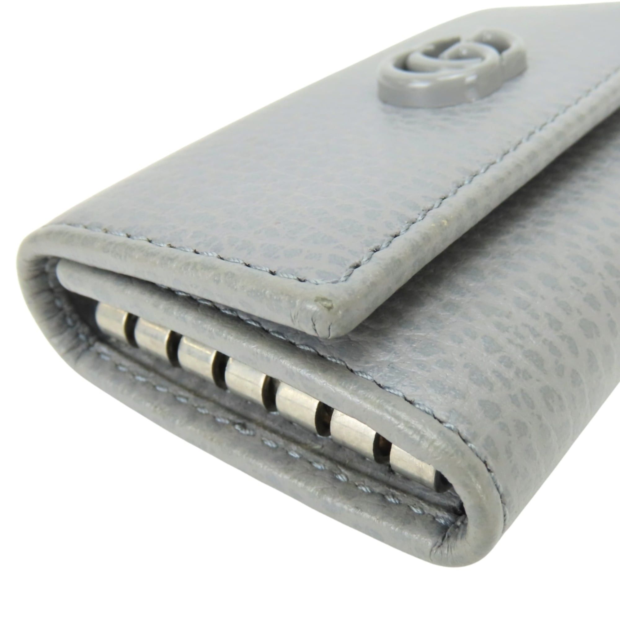 Gucci Gucci GG Marmont Key Case 456118 Leather Gray 6-Key Holder for Women GUCCI Size ONE SIZE - 10 Thumbnail
