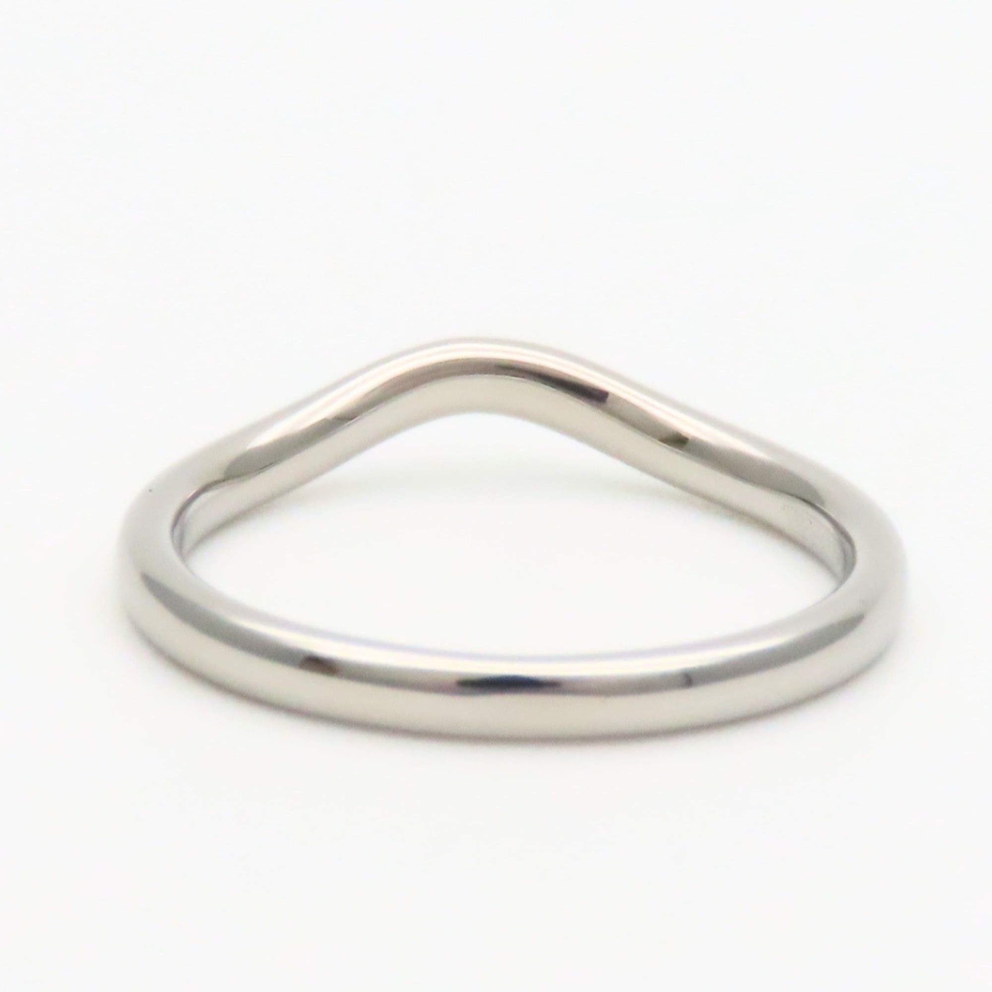 Tiffany & Co. Tiffany & Co. Curved Band Ring, Platinum 950, Diamond, Approx. 3.19g, Elsa Peretti Design, 9PD, Women's. Size ONE SIZE - 5 Thumbnail