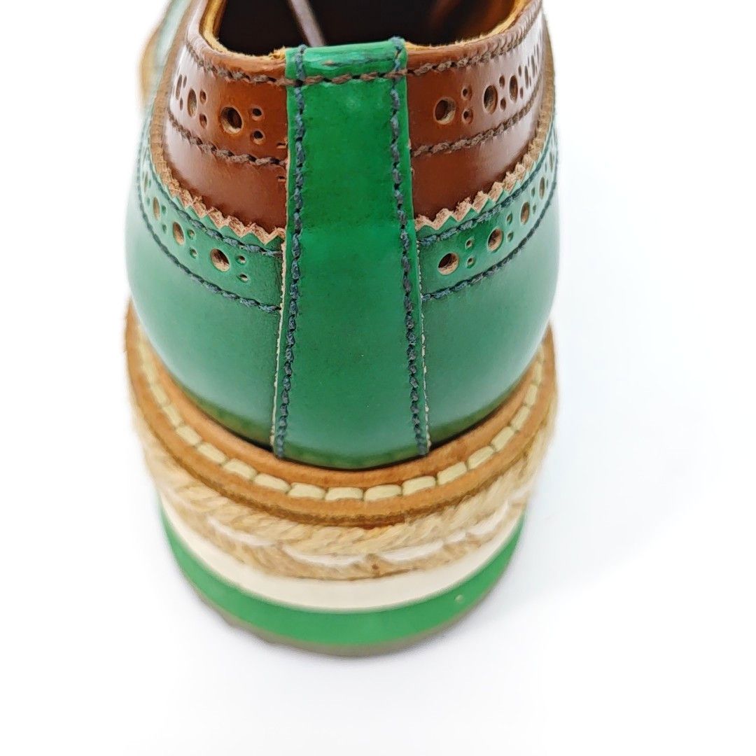Prada Prada Tri-Color Leather Wingtip Brogues EU 39 Size US 6 / EU 39 - 8 Thumbnail