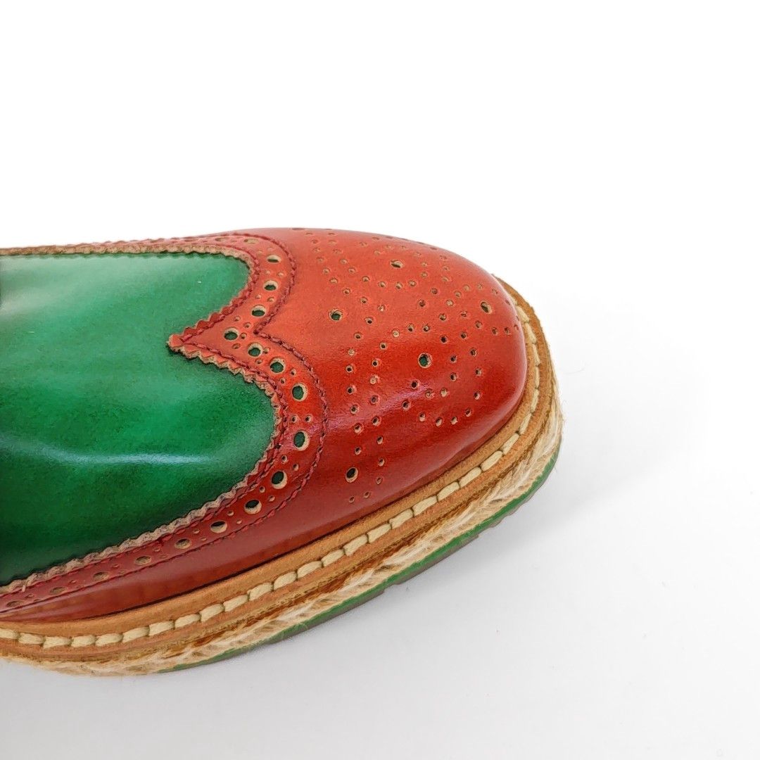 Prada Prada Tri-Color Leather Wingtip Brogues EU 39 Size US 6 / EU 39 - 6 Thumbnail
