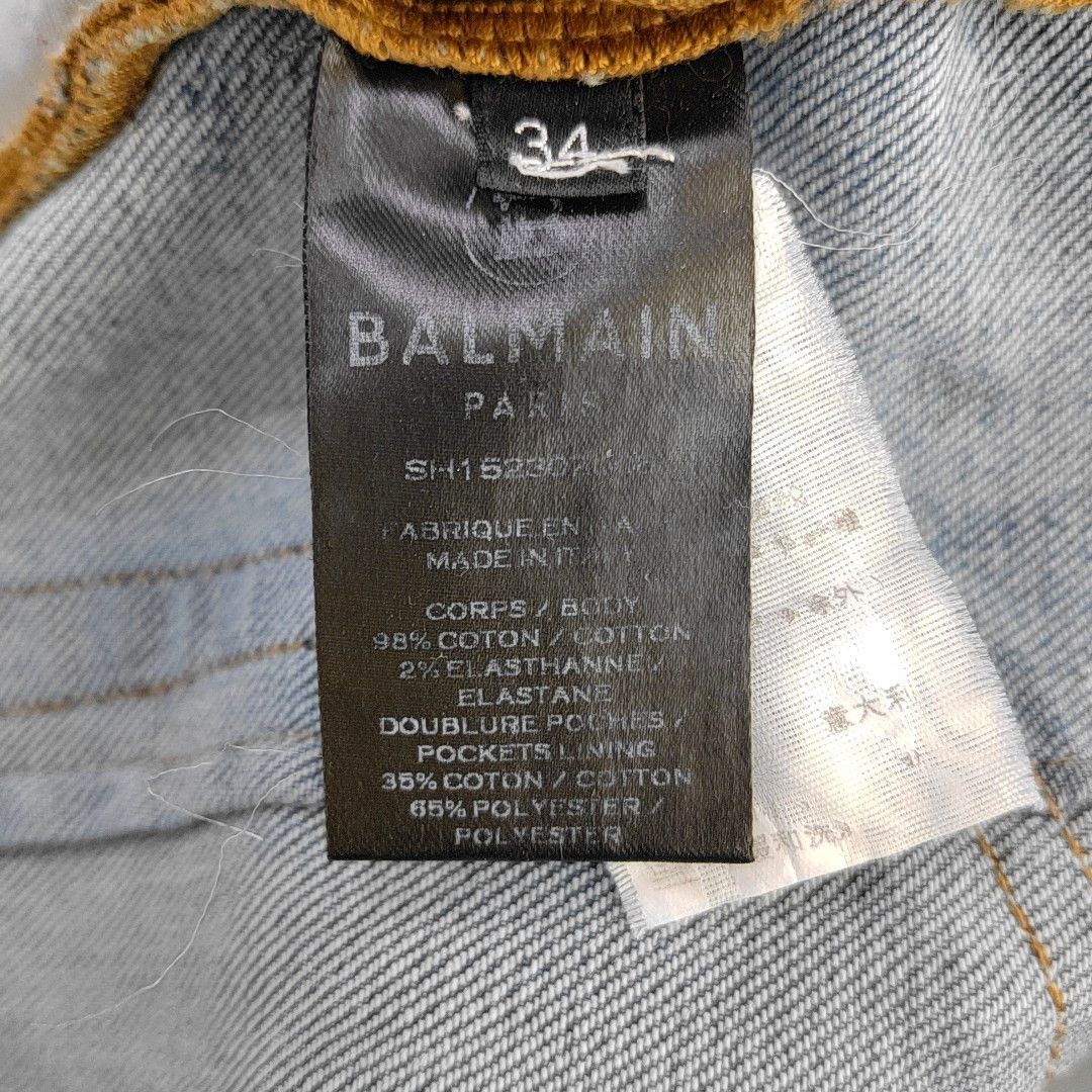 Balmain Balmain Distressed Blue Jeans 34 Size US 34 / EU 50 - 3 Thumbnail