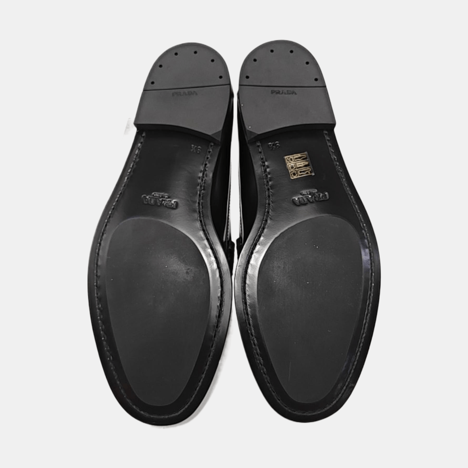Prada Prada Polished Leather Penny Loafers US 10.5 Size US 10.5 / EU 43-44 - 5 Thumbnail