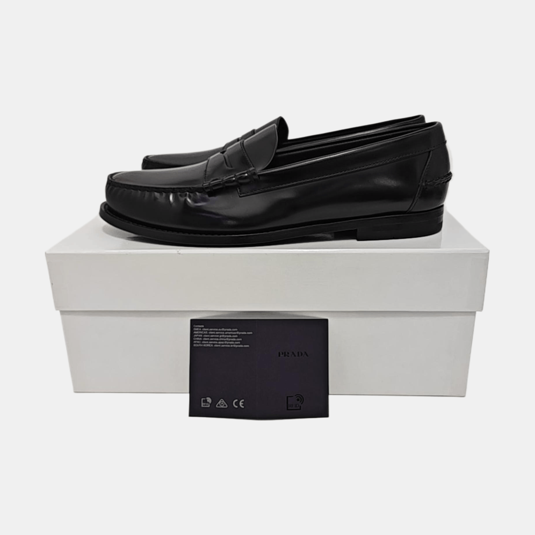 Prada Prada Polished Leather Penny Loafers US 10.5 Size US 10.5 / EU 43-44 - 6 Thumbnail