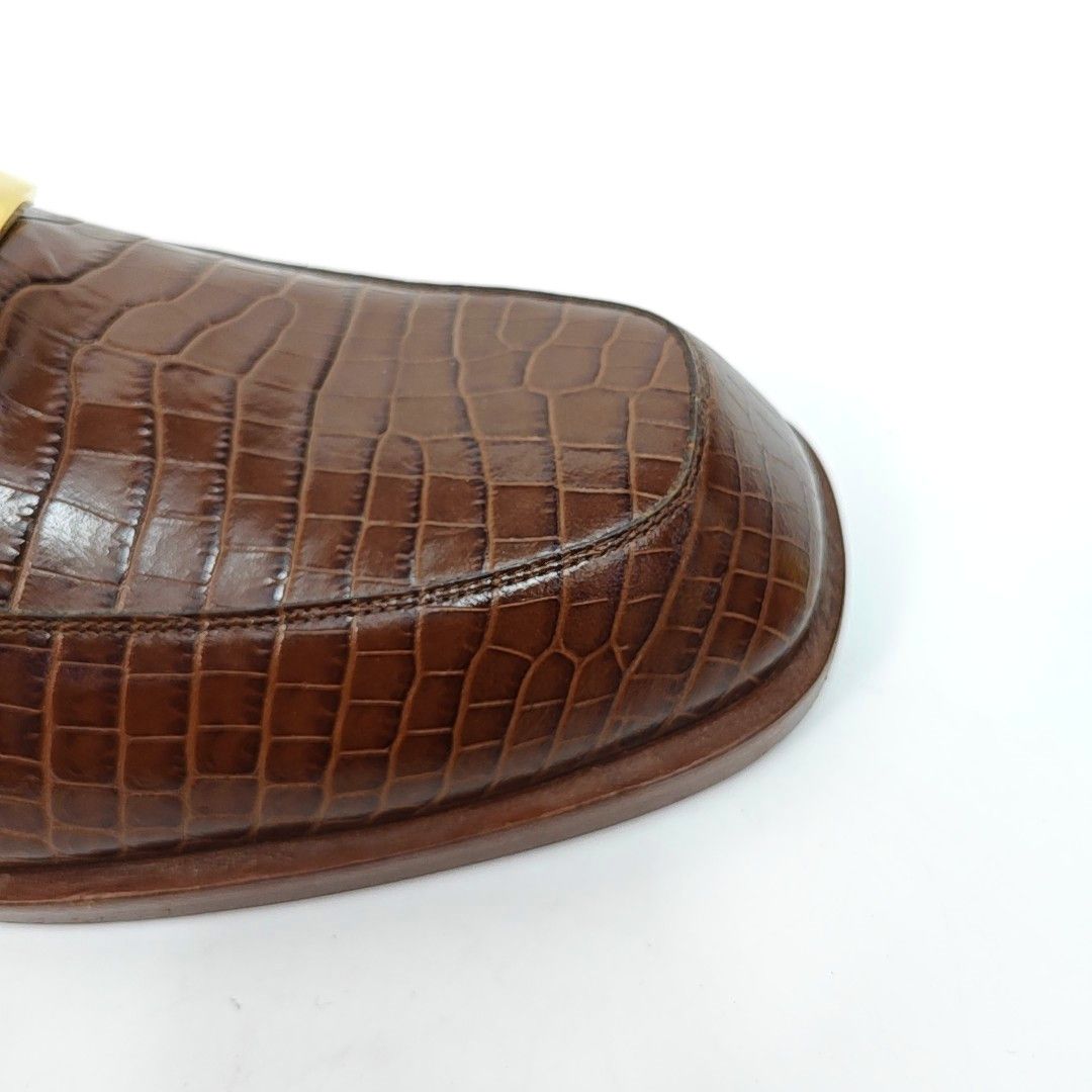 Fendi Fendi Croc-Embossed Buckle Loafers 45 Size US 12 / EU 45 - 8 Thumbnail