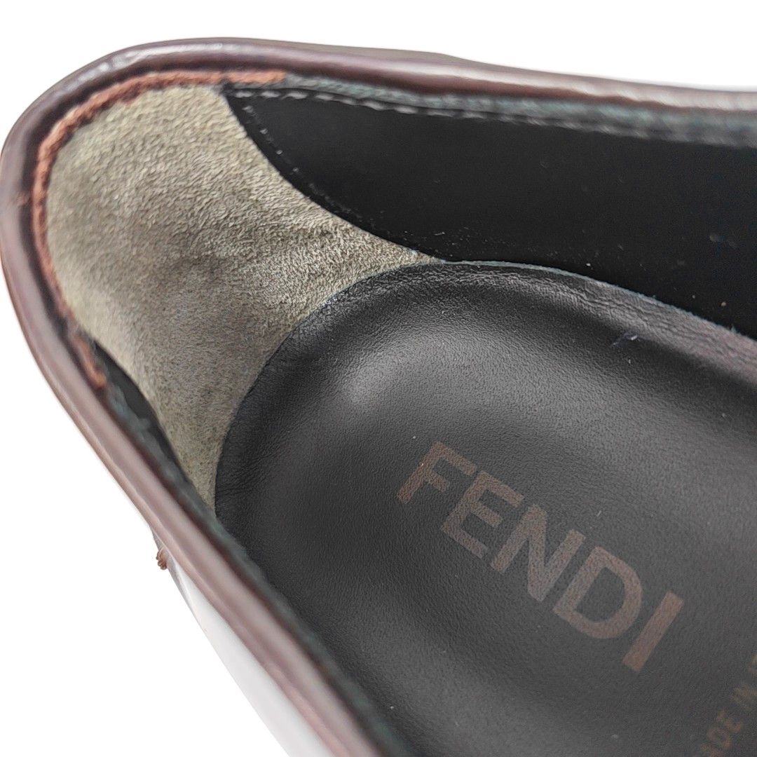 Fendi Fendi Leather Low-Top Derby Shoes Size 42 Size US 9 / EU 42 - 7 Thumbnail