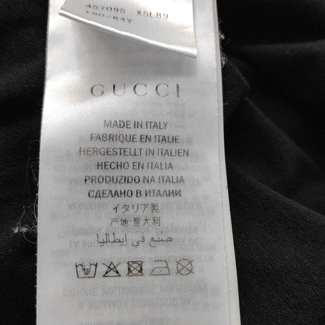 Gucci Gucci Logo Print Cotton T-Shirt Size XS Size US XS / EU 42 / 0 - 4 Thumbnail