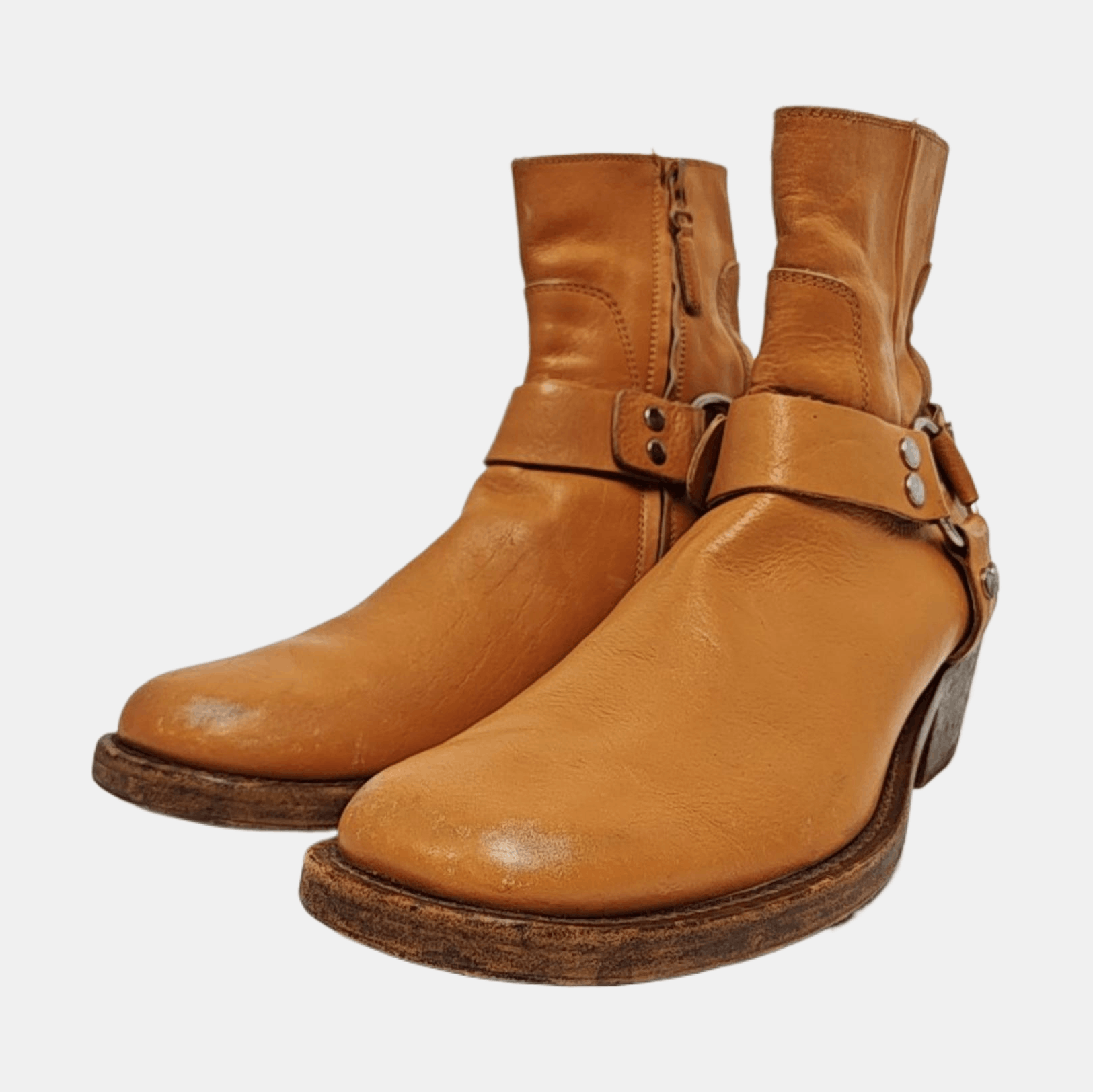Balenciaga Balenciaga Orange Leather Harness Boots 41 Size US 8 / EU 41 - 2 Thumbnail