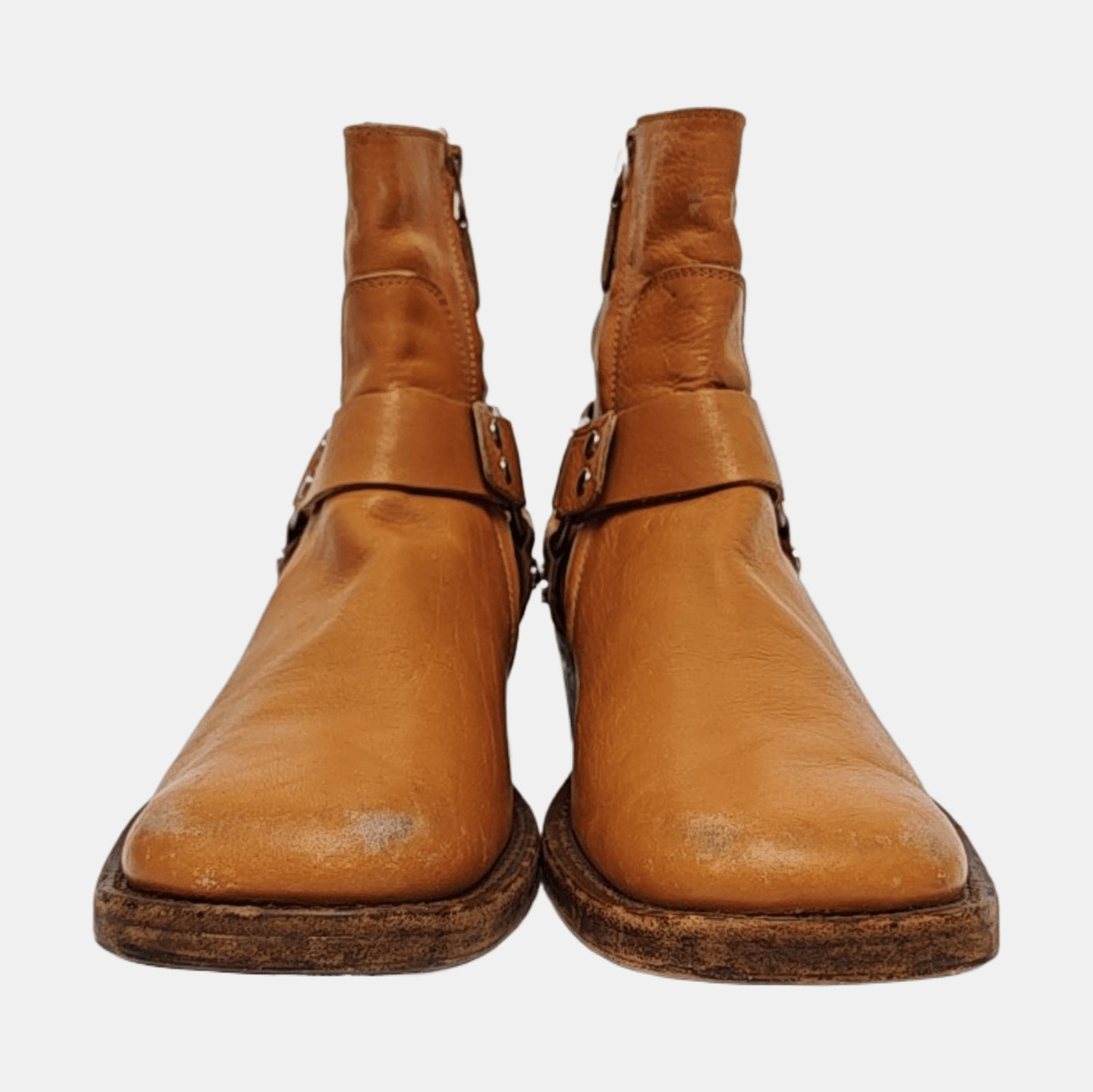 Balenciaga Balenciaga Orange Leather Harness Boots 41 Size US 8 / EU 41 - 3 Thumbnail
