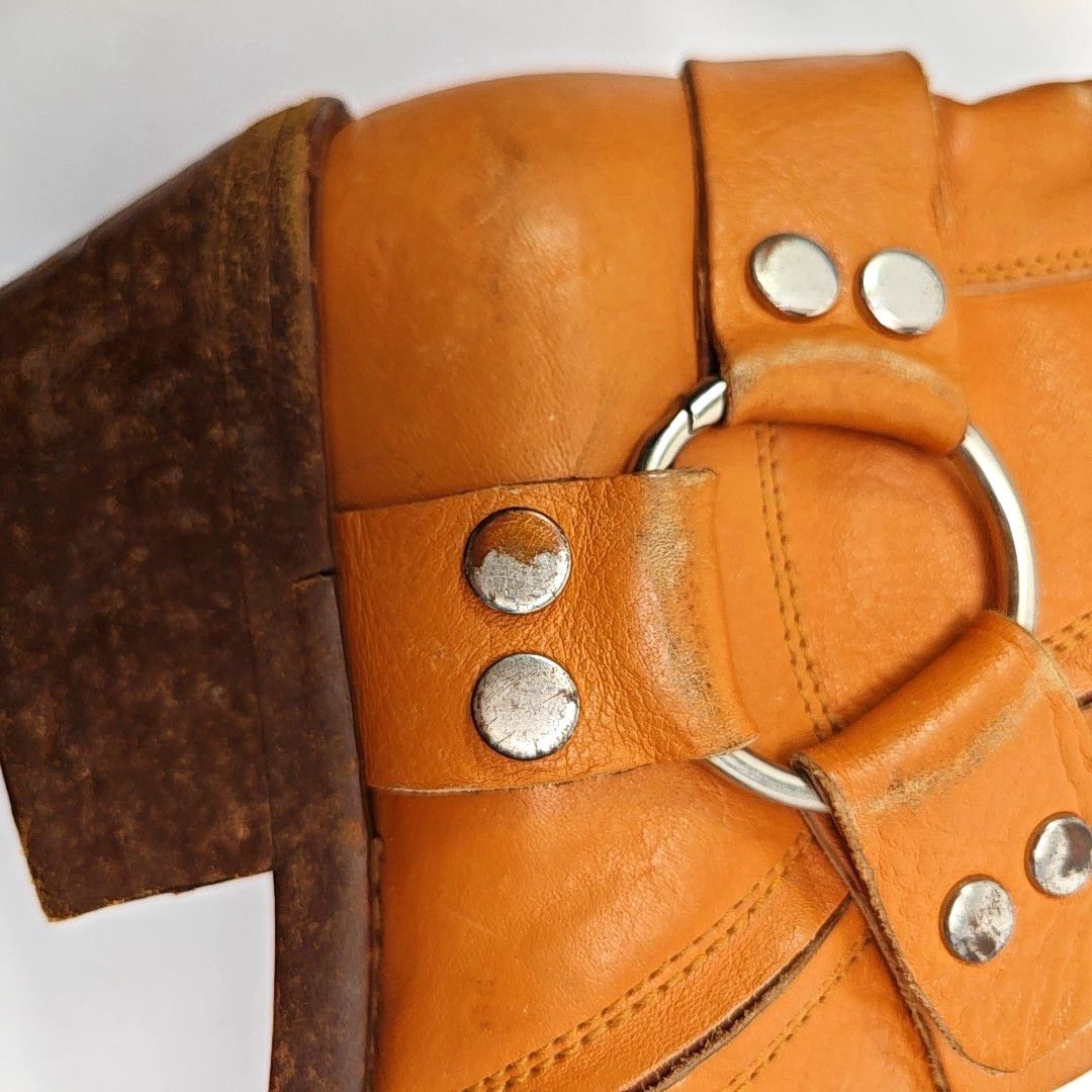 Balenciaga Balenciaga Orange Leather Harness Boots 41 Size US 8 / EU 41 - 12 Thumbnail