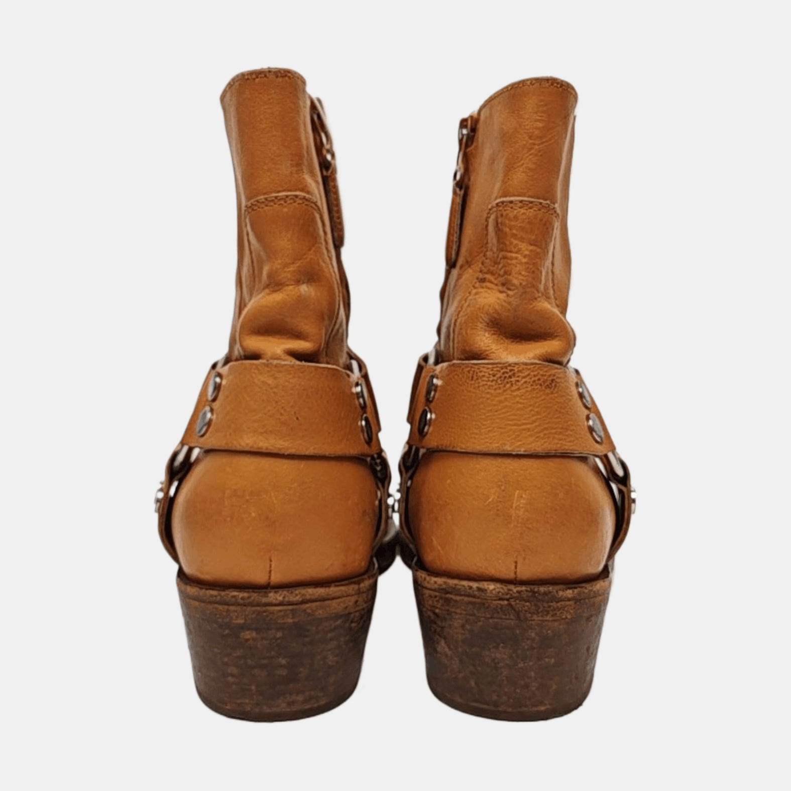 Balenciaga Balenciaga Orange Leather Harness Boots 41 Size US 8 / EU 41 - 4 Thumbnail