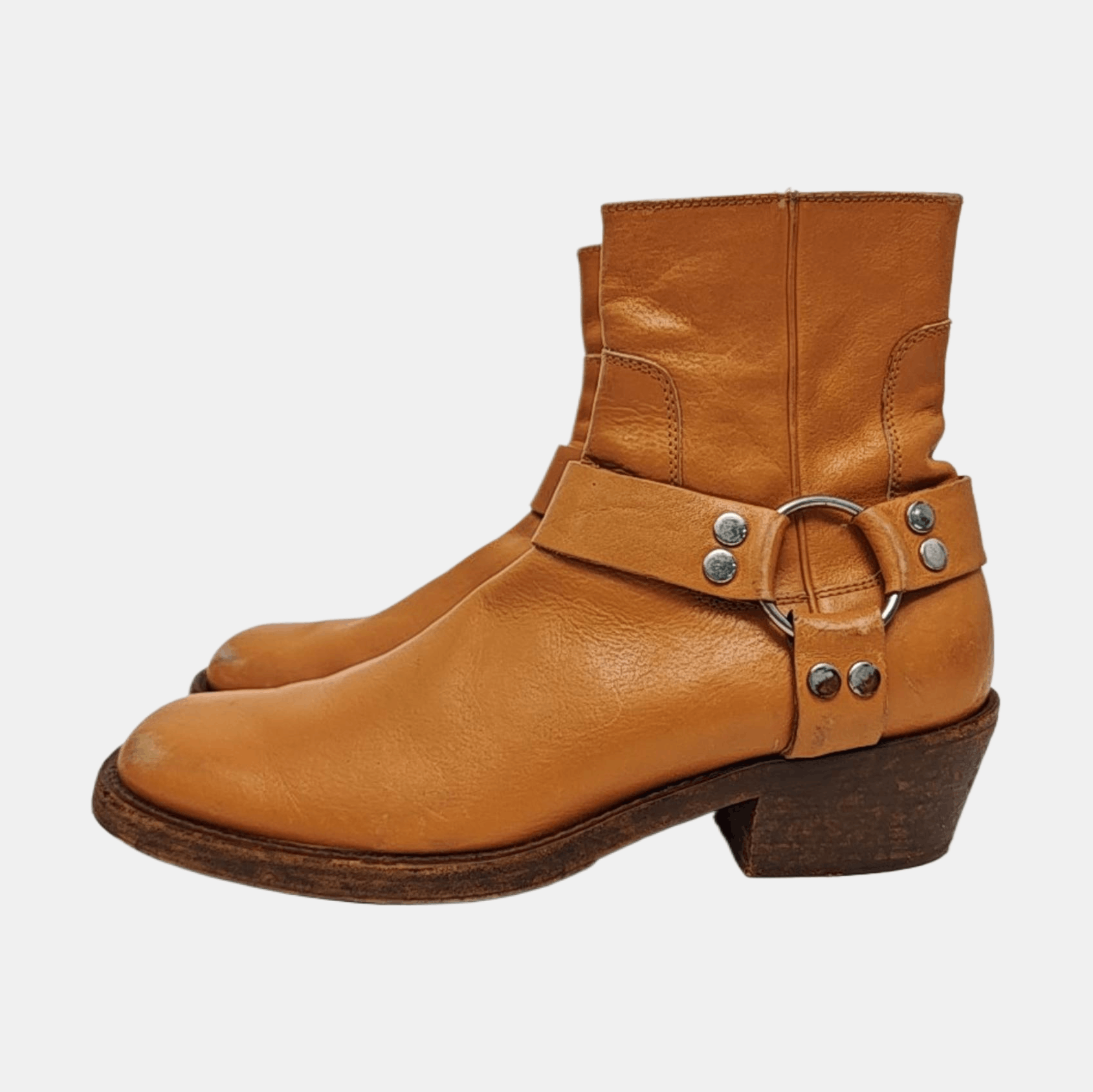 Balenciaga Balenciaga Orange Leather Harness Boots 41 Size US 8 / EU 41 - 6 Thumbnail