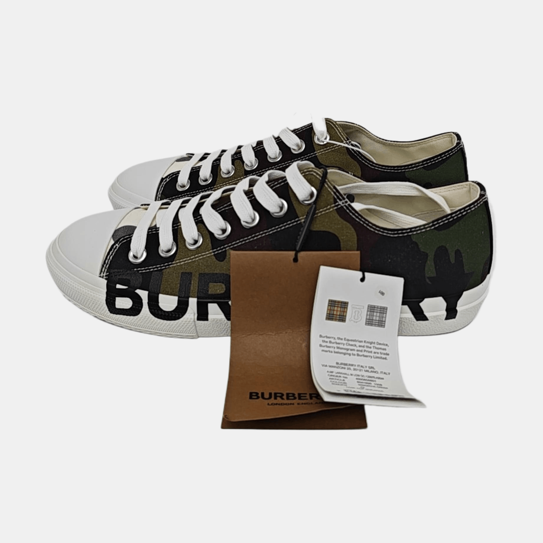 Burberry Burberry Camo Logo Low-Top Sneakers 43 Size US 10 / EU 43 - 6 Thumbnail