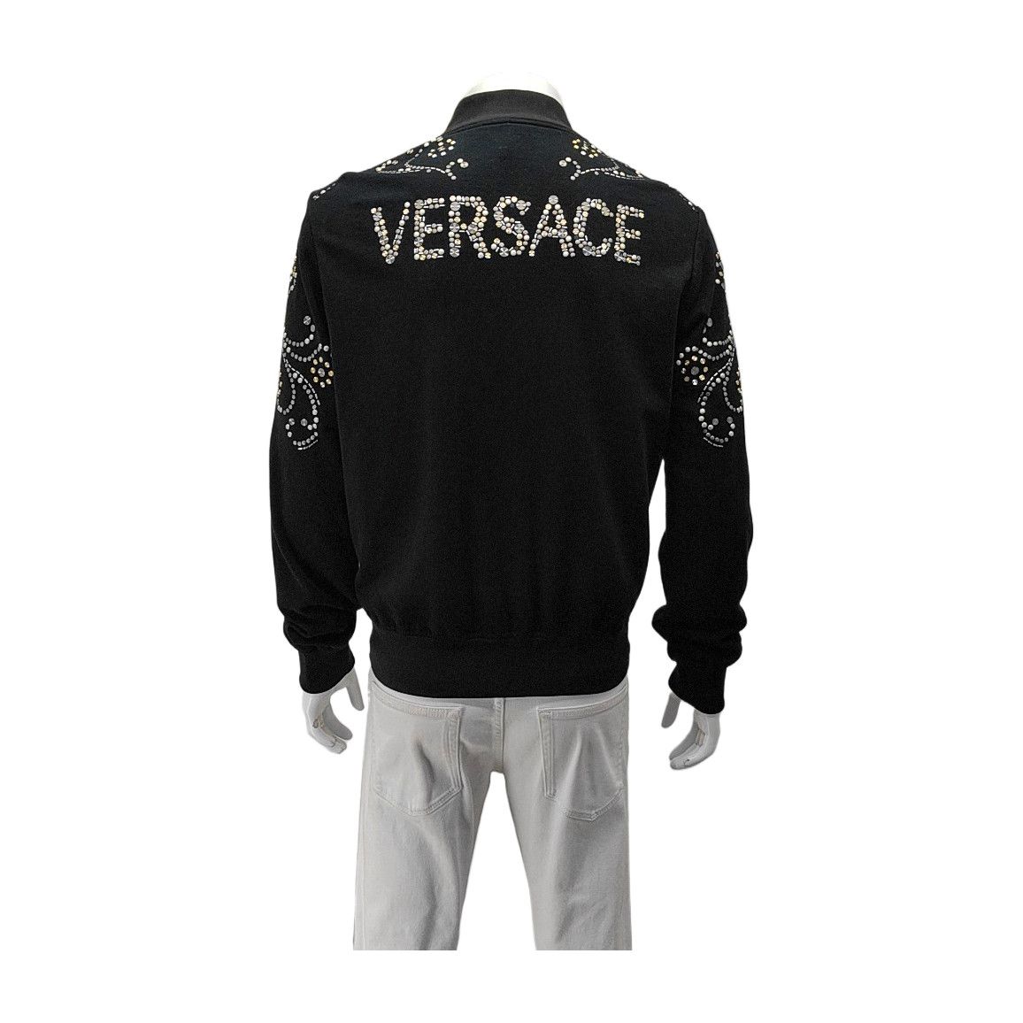 Versace Versace Studded Logo Zip Up Jacket Size S Size US S / EU 44-46 / 1 - 2 Thumbnail