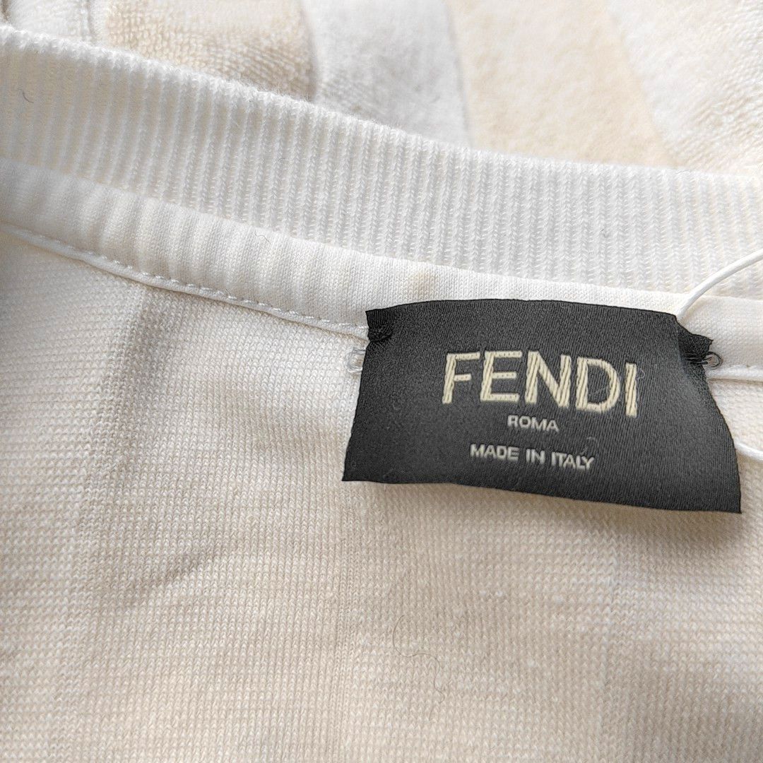 Fendi Fendi Striped Terry Knit T-Shirt Size M Size US M / EU 48-50 / 2 - 6 Thumbnail