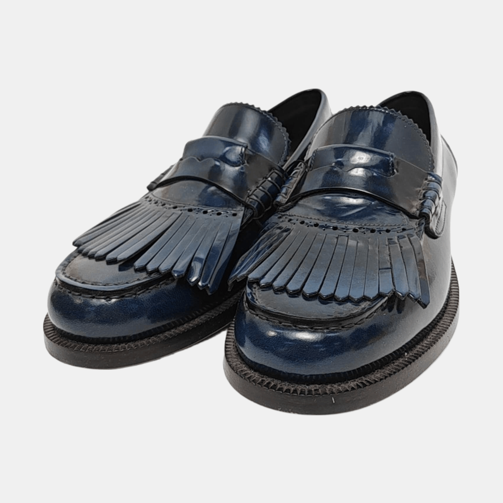 Burberry Burberry Fringe Leather Loafers EU 40.5 Size US 7.5 / EU 40-41 - 2 Thumbnail