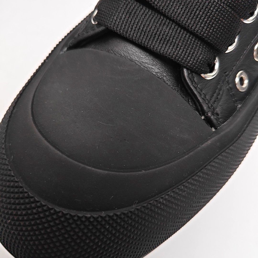 Alexander McQueen Alexander McQueen Black Leather Low-Top Sneakers 43 Size US 10 / EU 43 - 7 Thumbnail