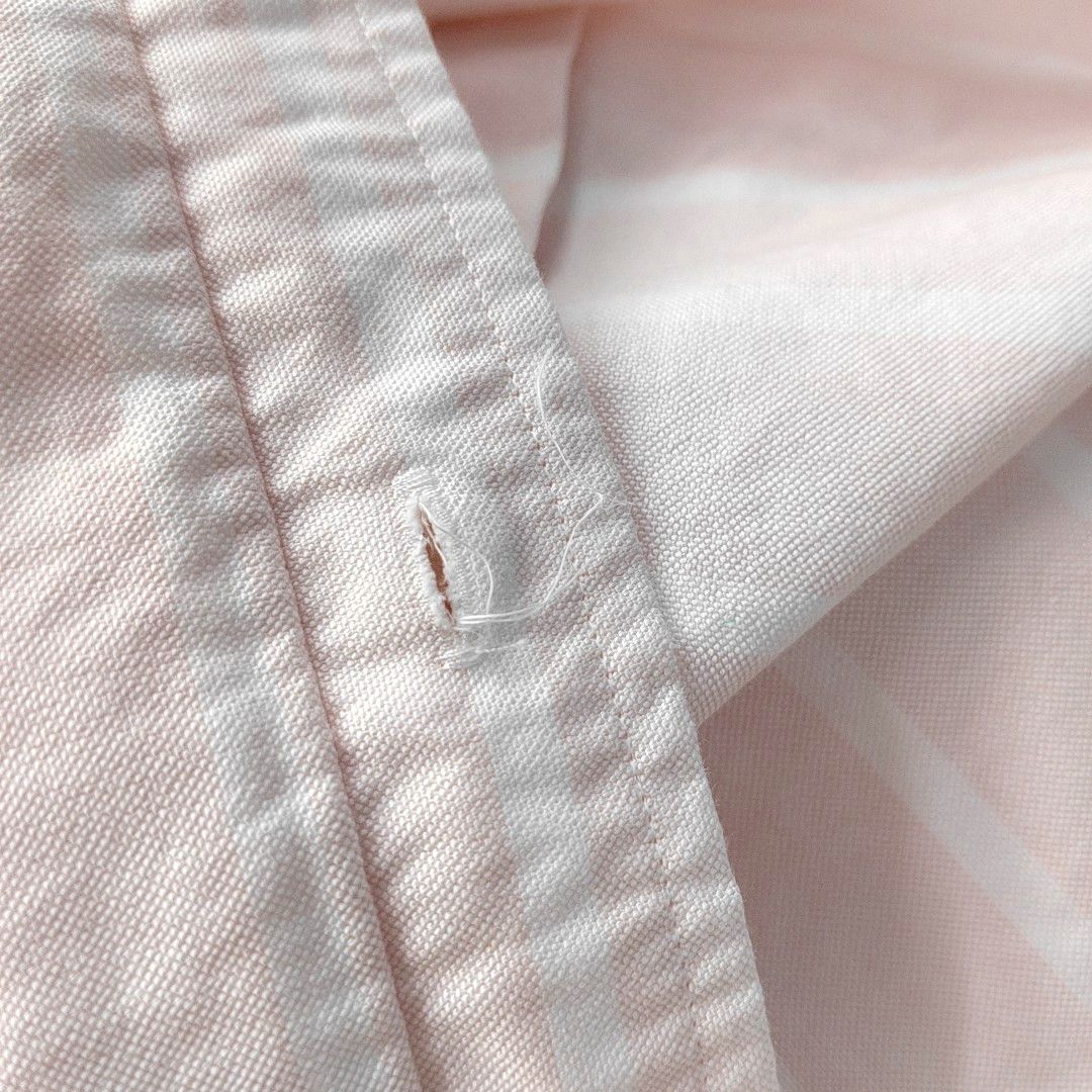 Thom Browne Thom Browne Pink Striped Short Sleeve Shirt Size 0 Size US XS / EU 42 / 0 - 6 Thumbnail