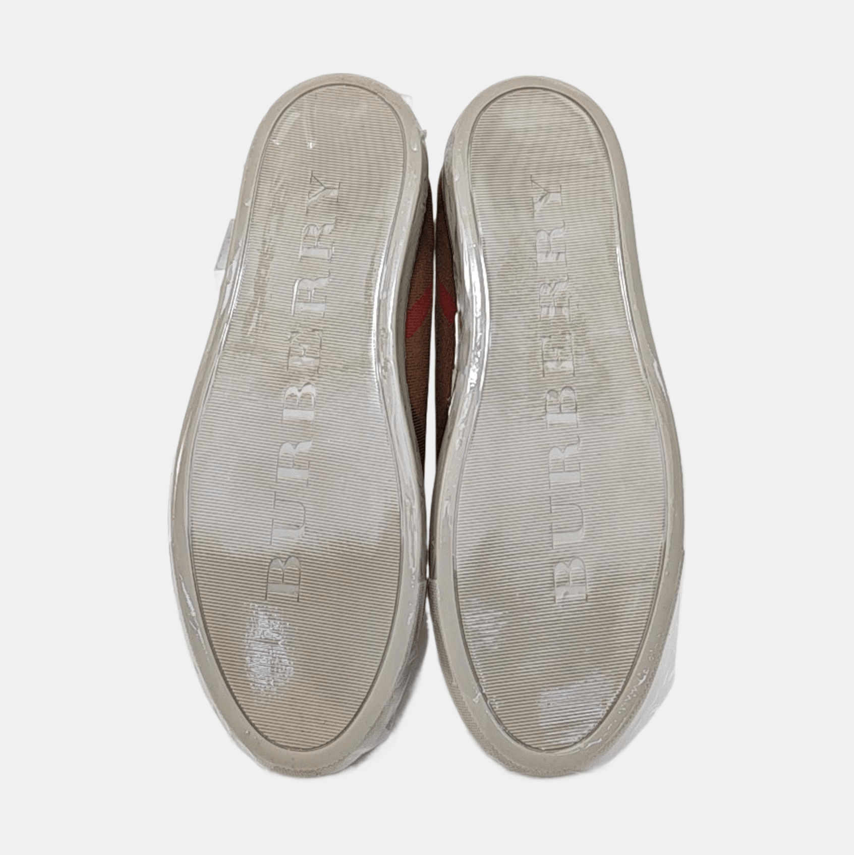 Burberry Burberry Check Canvas Low-Top Sneakers EU 39.5 Size US 6.5 / EU 39-40 - 5 Thumbnail