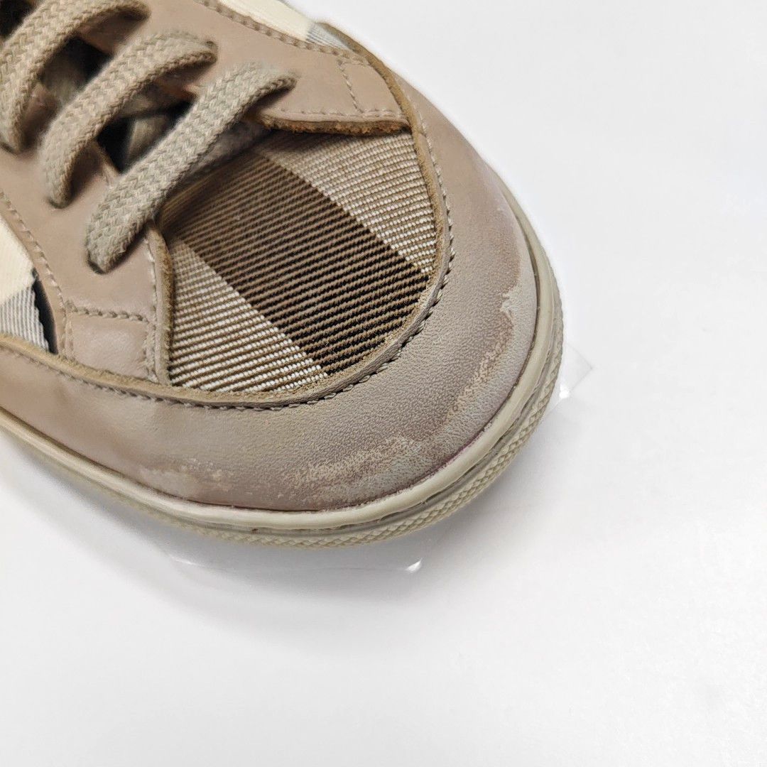 Burberry Burberry Check Canvas Low-Top Sneakers EU 39.5 Size US 6.5 / EU 39-40 - 8 Thumbnail
